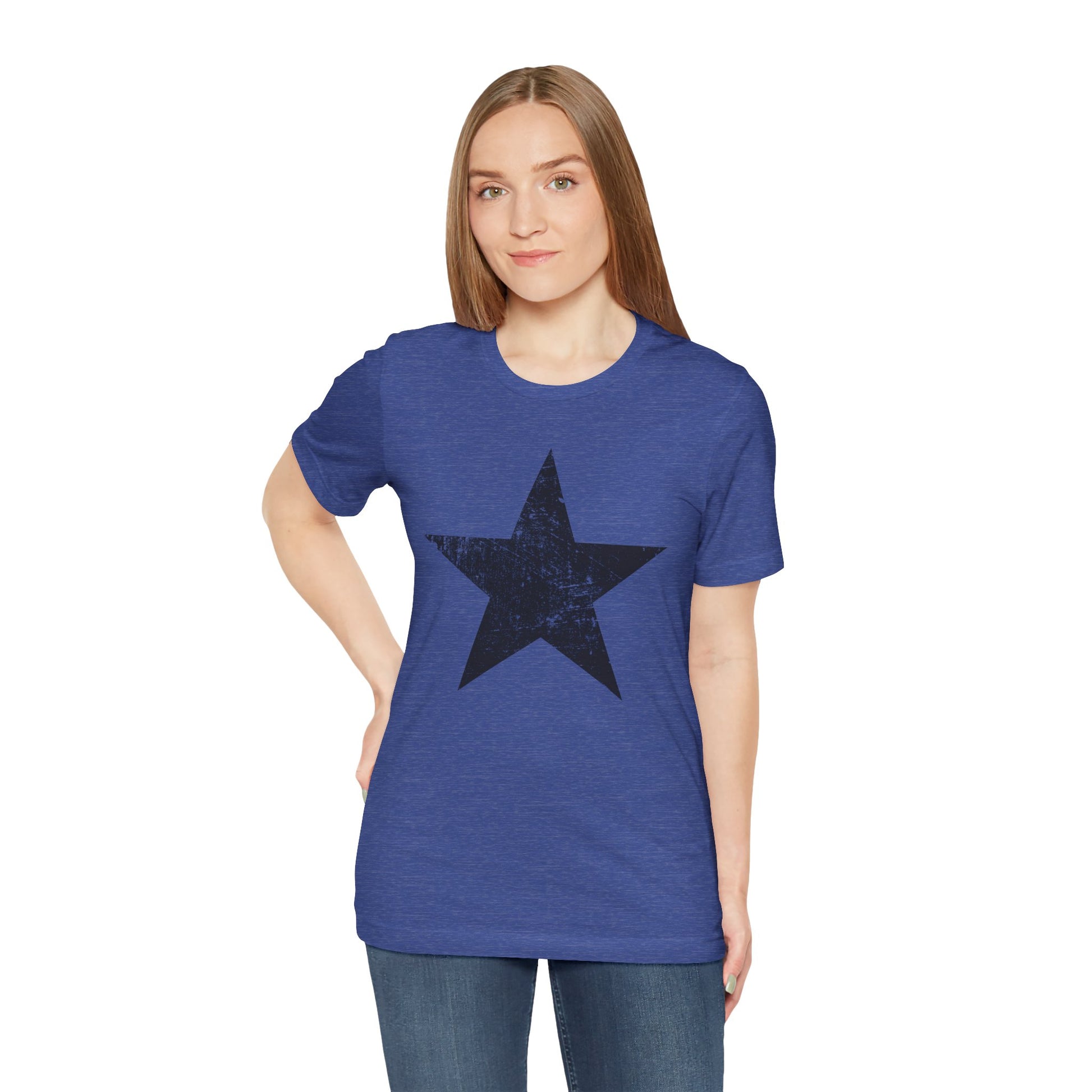 Black Distressed Star