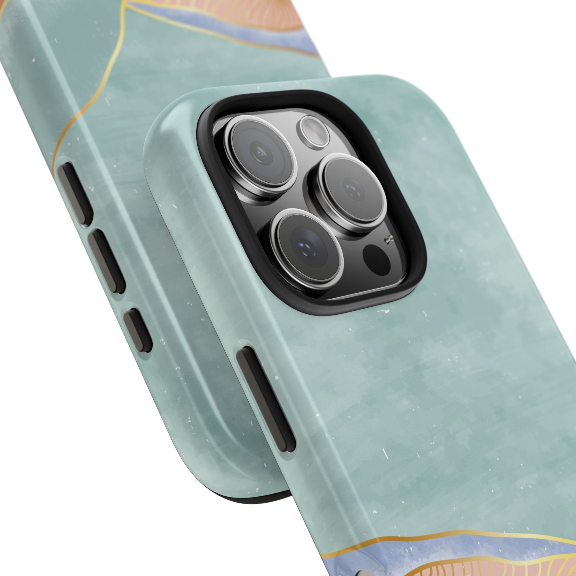 Soft Mist Abstract Mountain Cell Phone Case