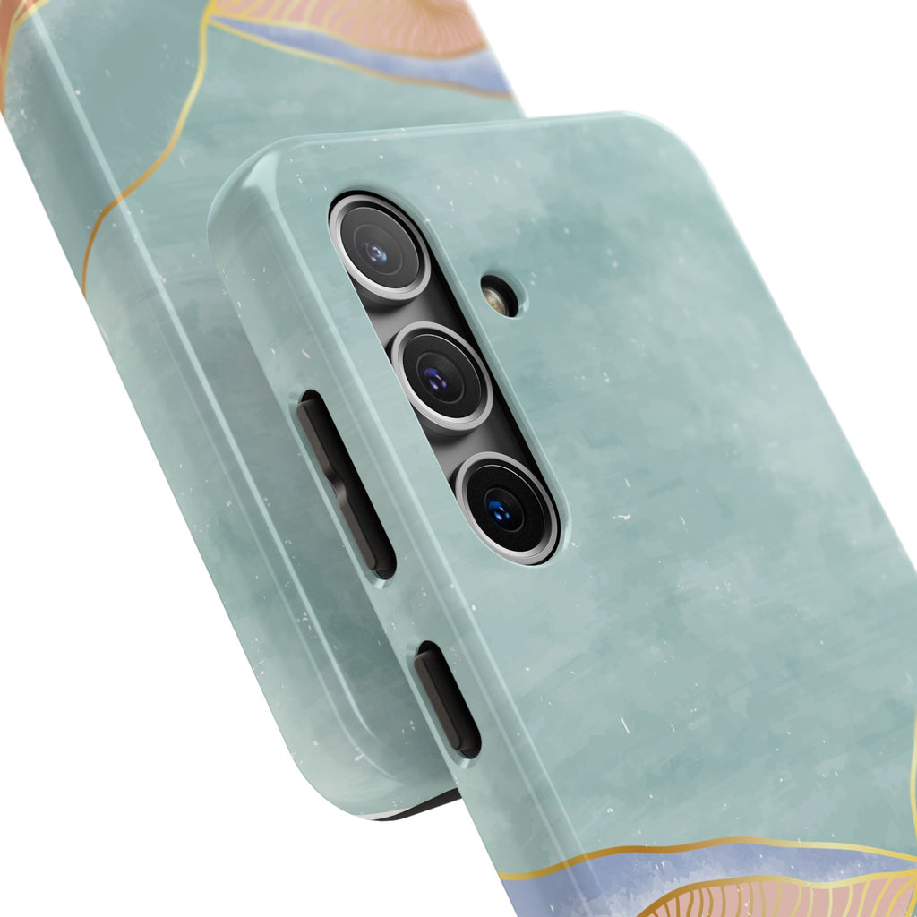 Soft Mist Abstract Mountain Cell Phone Case