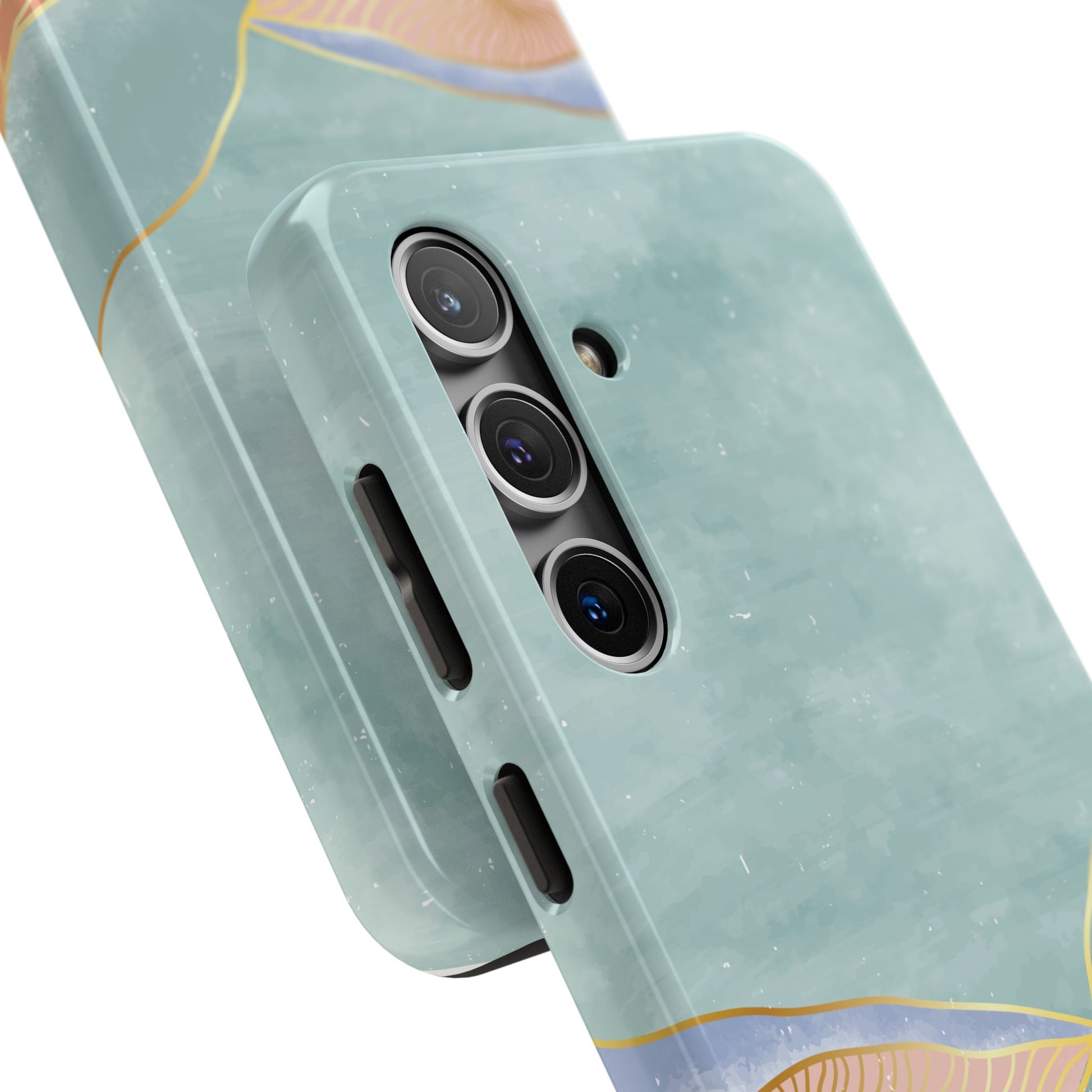 Soft Mist Abstract Mountain Cell Phone Case