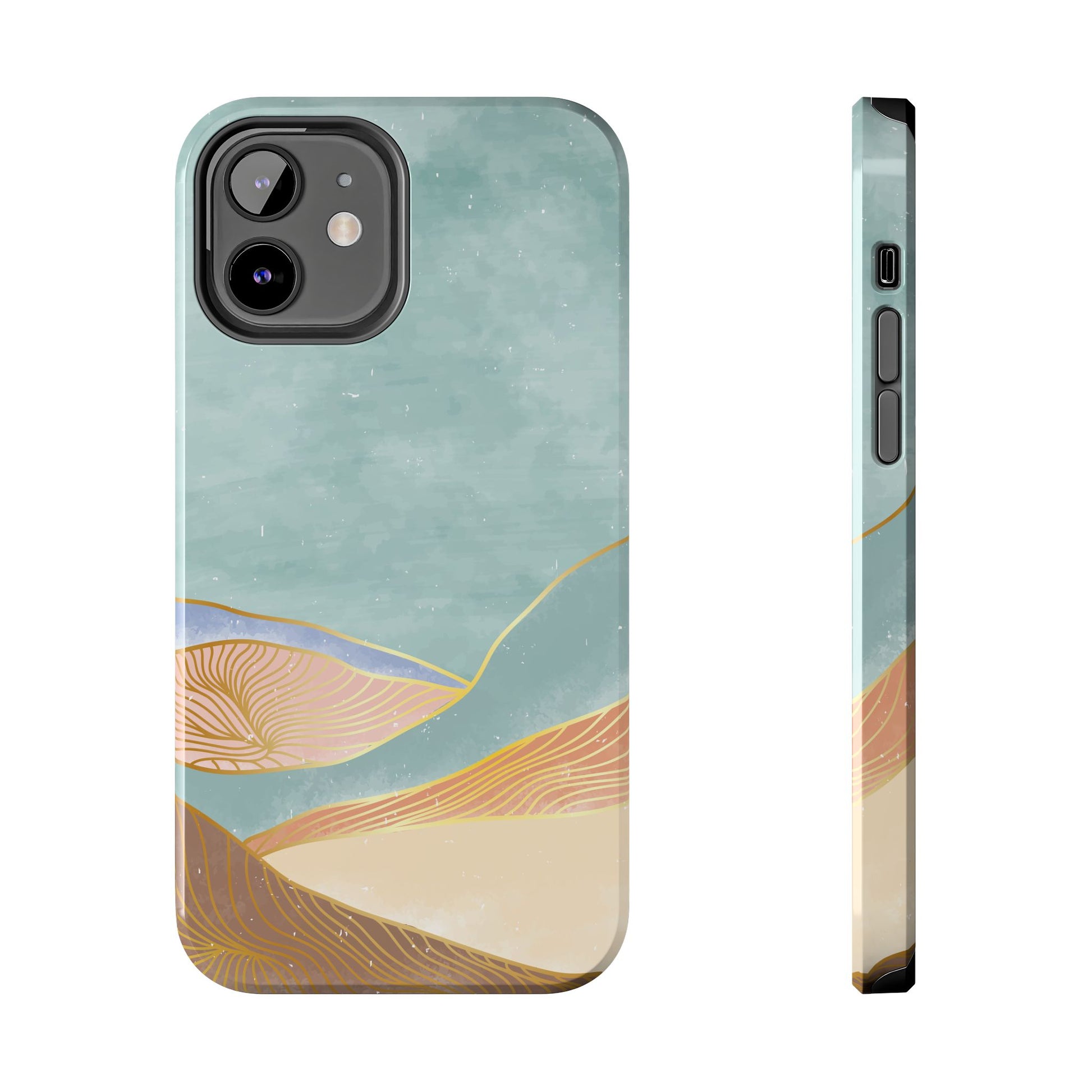 Soft Mist Abstract Mountain Cell Phone Case