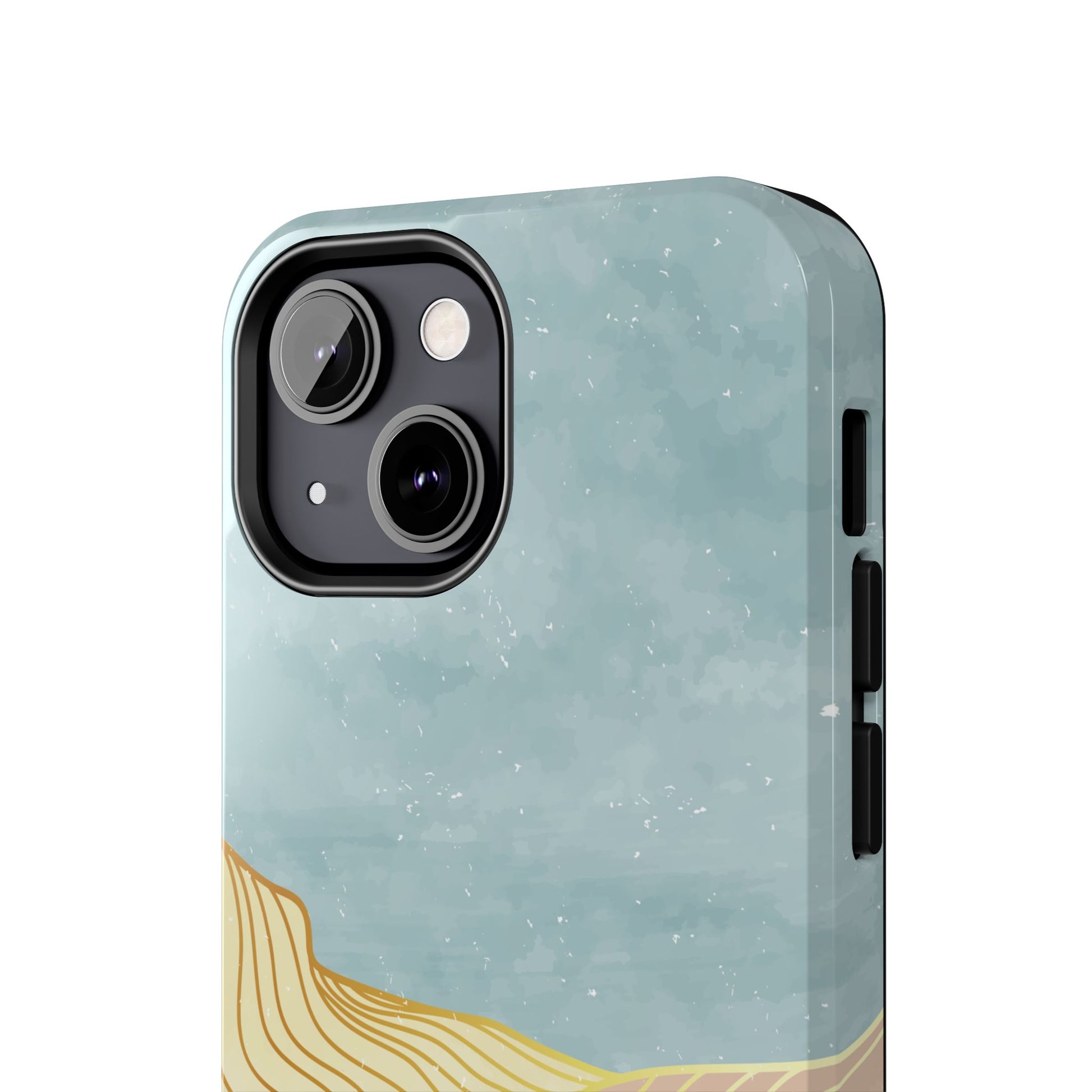 Abstract Mountain Blue Skies scene Phone Case
