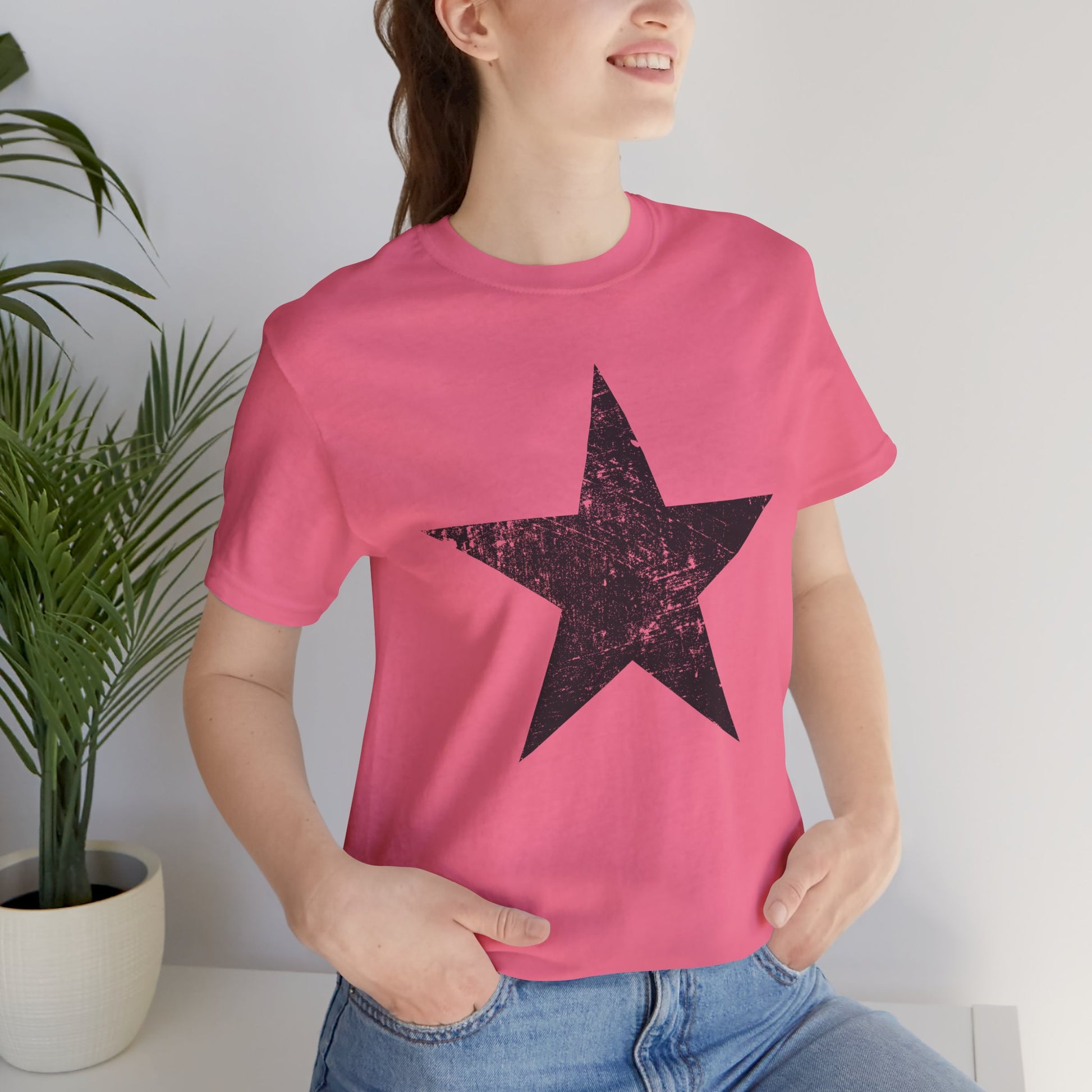 Black Distressed Star