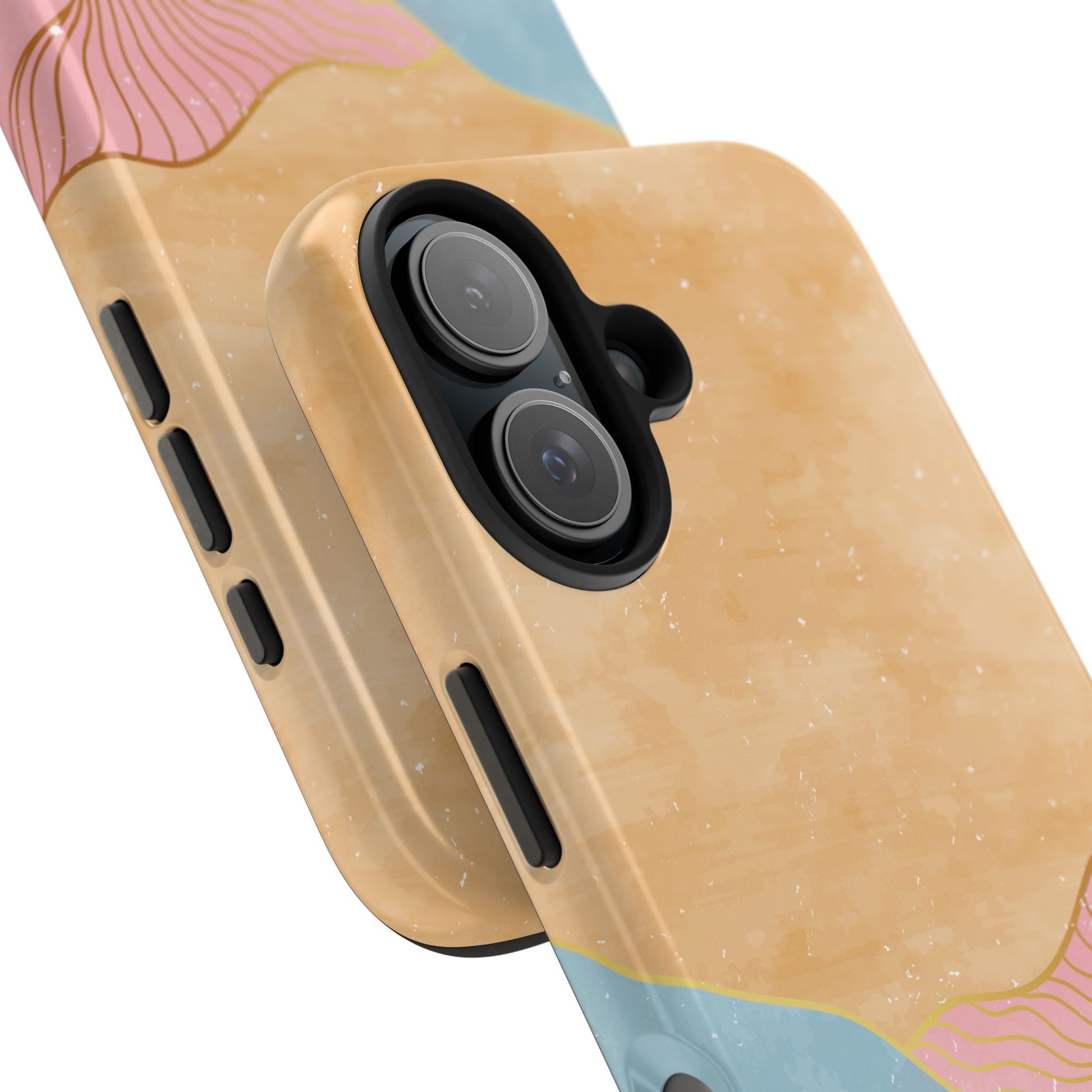 Golden Horizon Abstract Mountain Phone Case