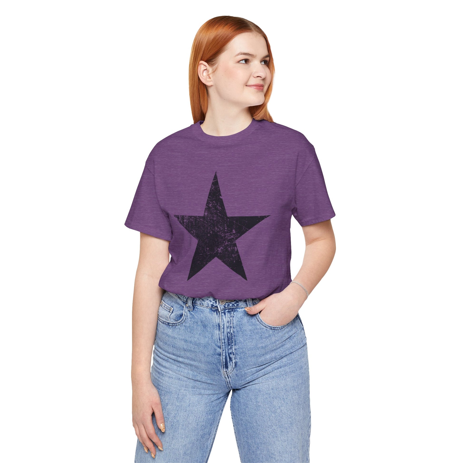 Black Distressed Star