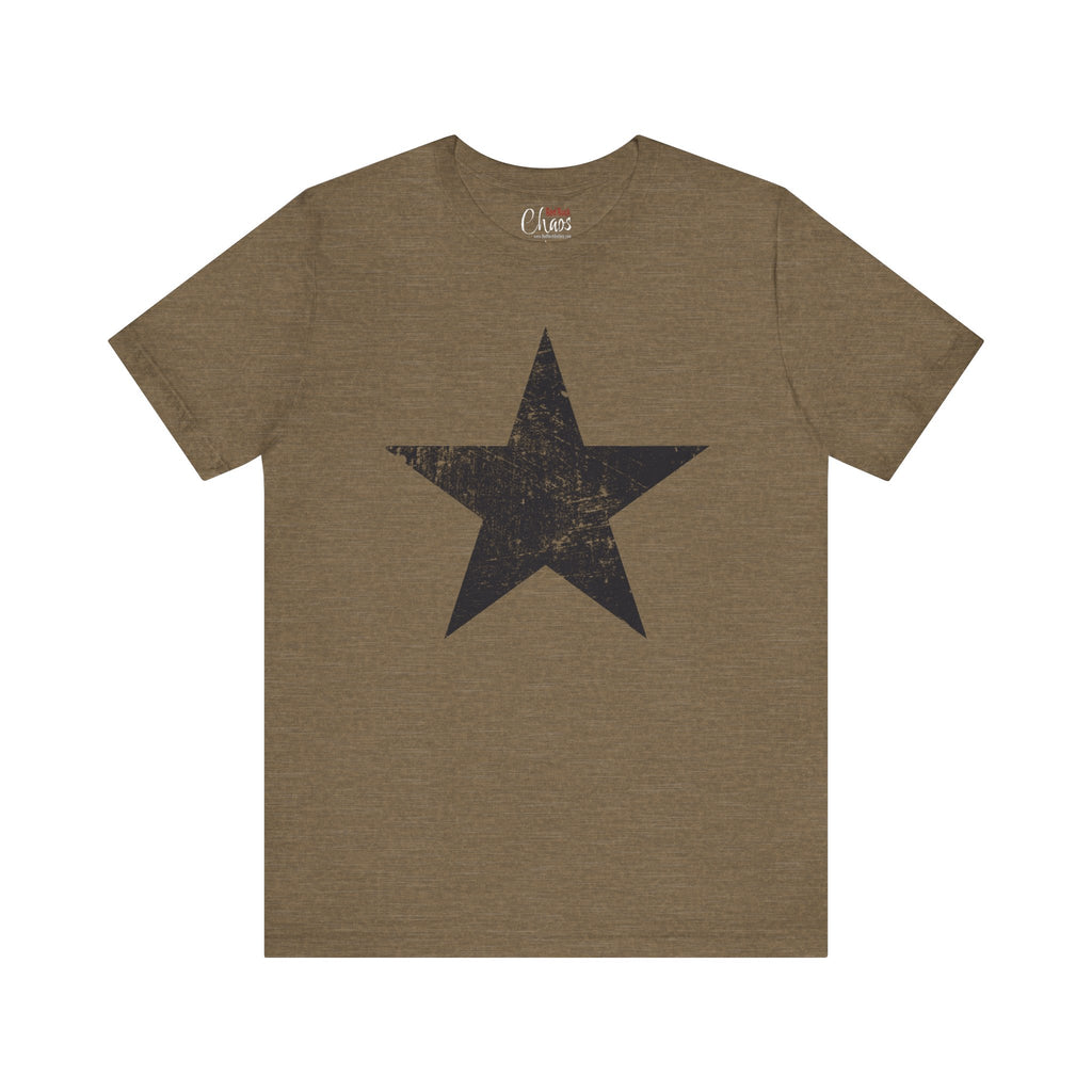 Black Distressed Star