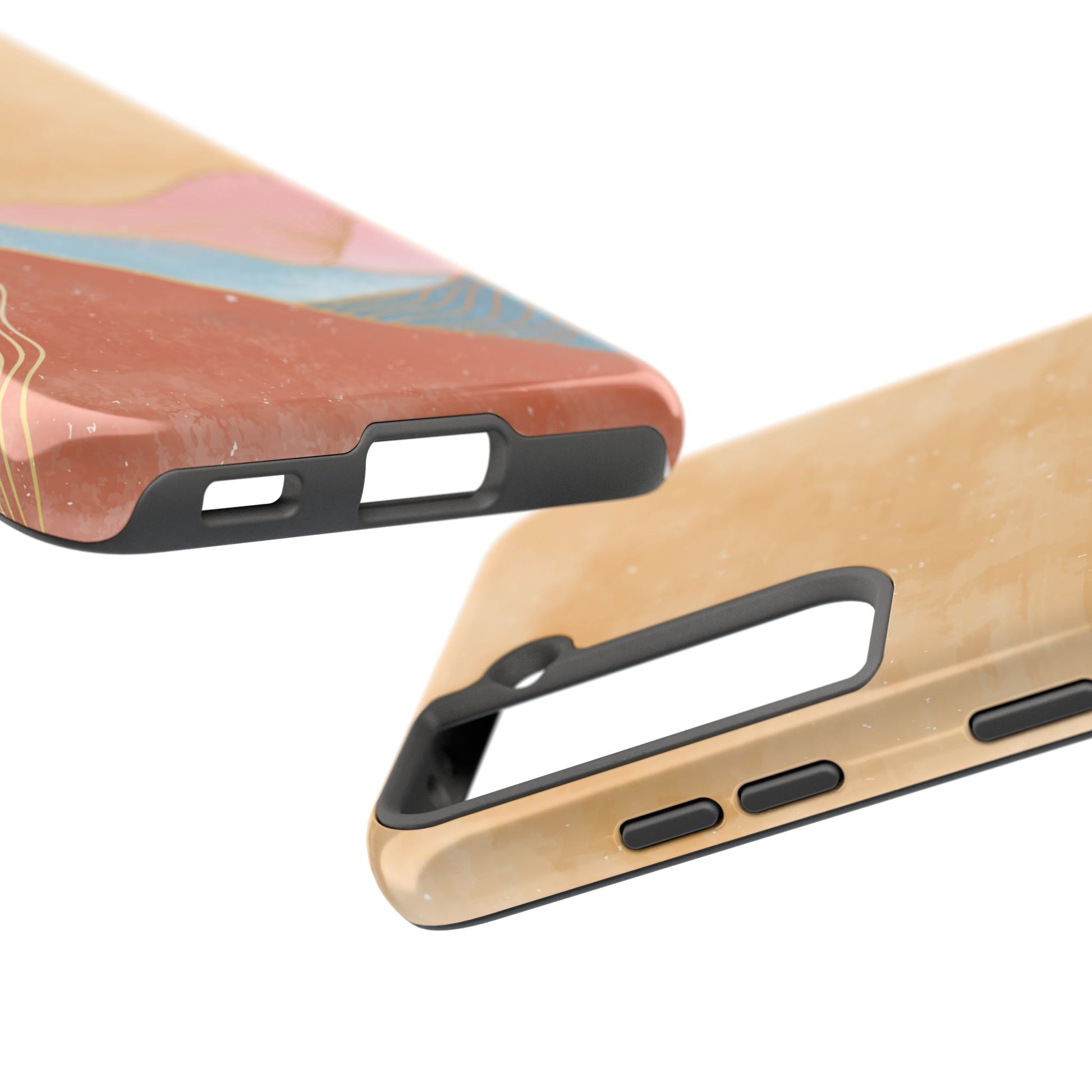 Golden Horizon Abstract Mountain Phone Case