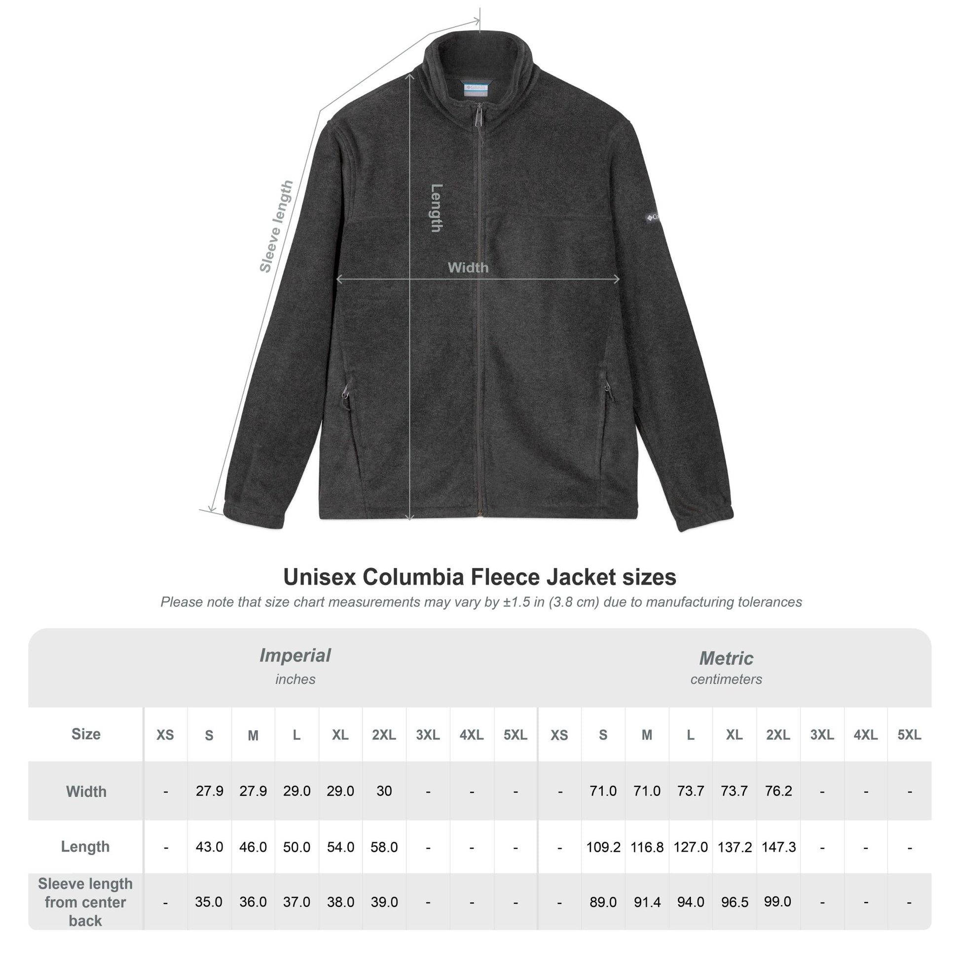 Knights of Columbus Council 4970 Columbia Fleece Embroidery Jacket Personalized