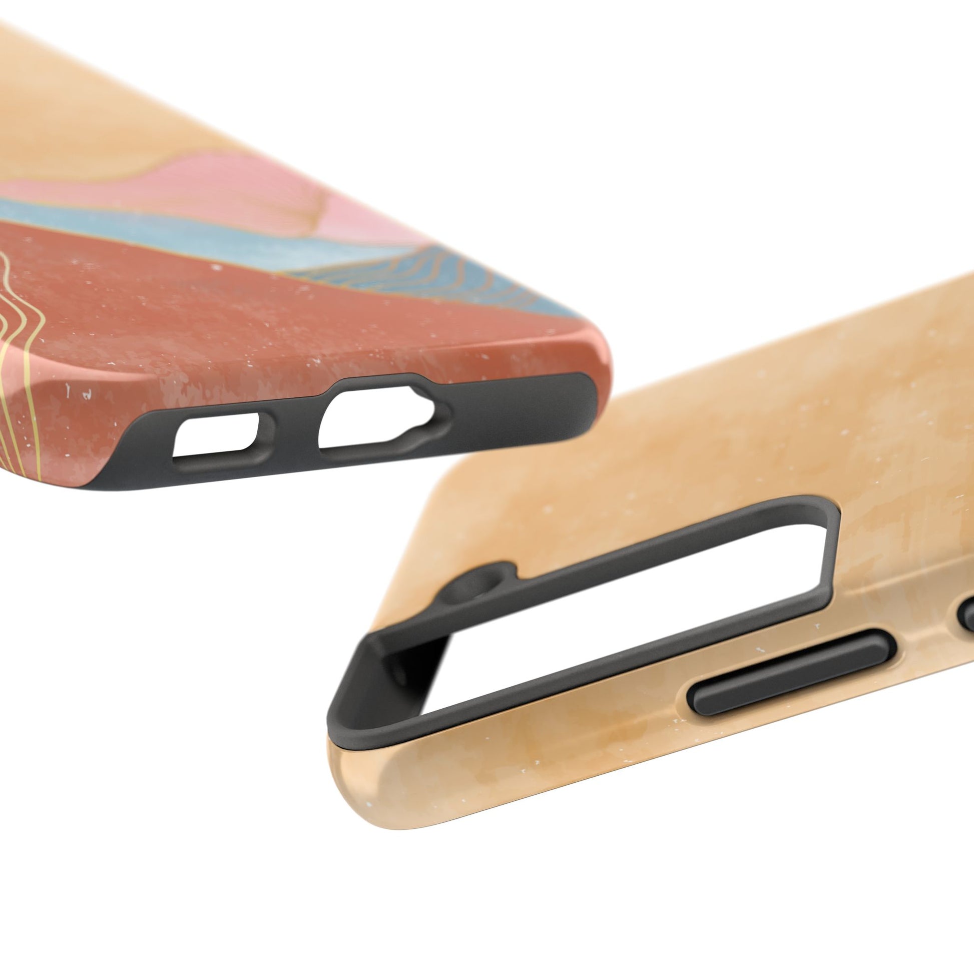 Golden Horizon Abstract Mountain Phone Case