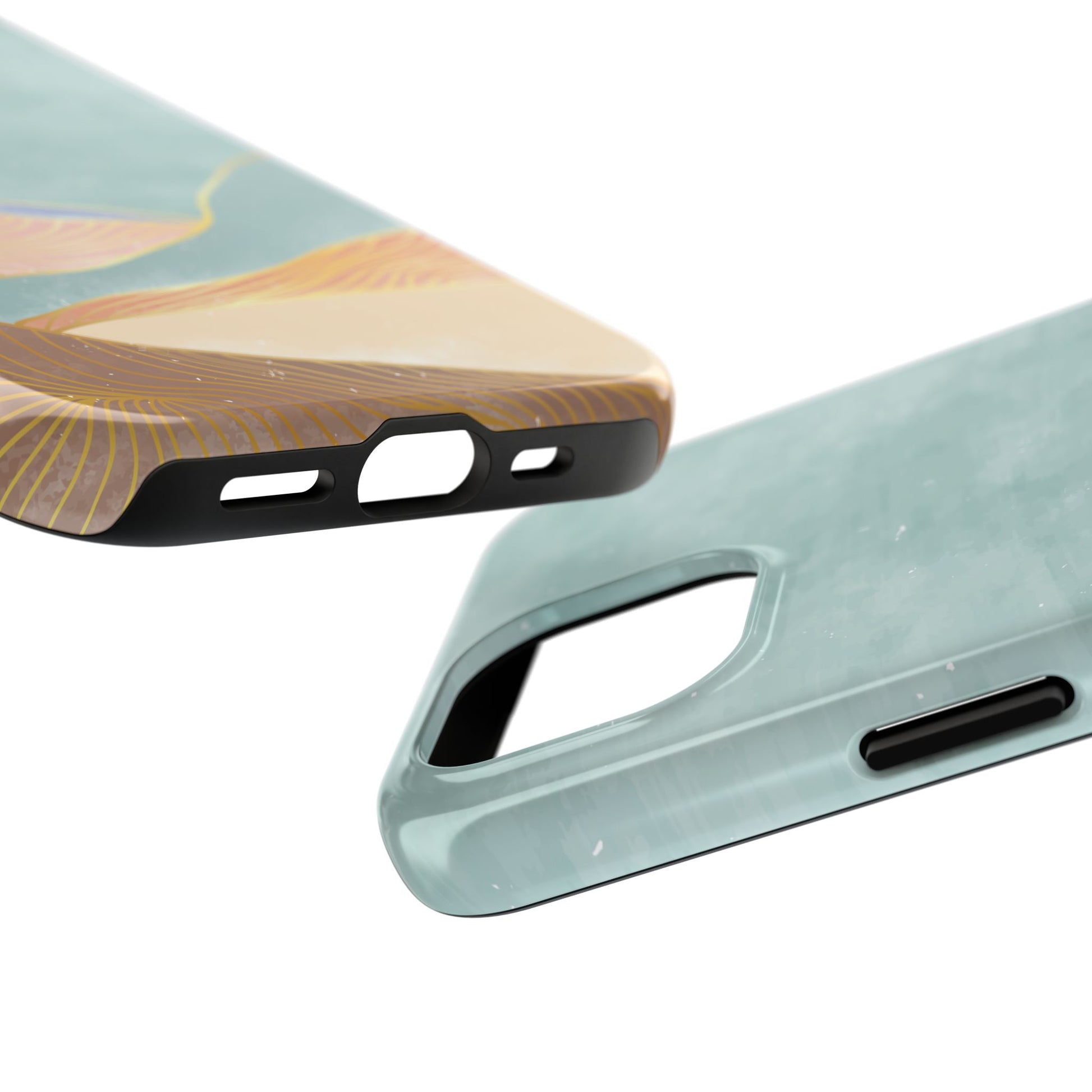 Soft Mist Abstract Mountain Cell Phone Case