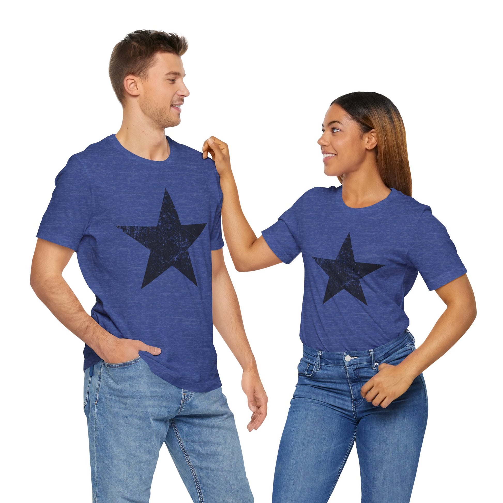 Black Distressed Star