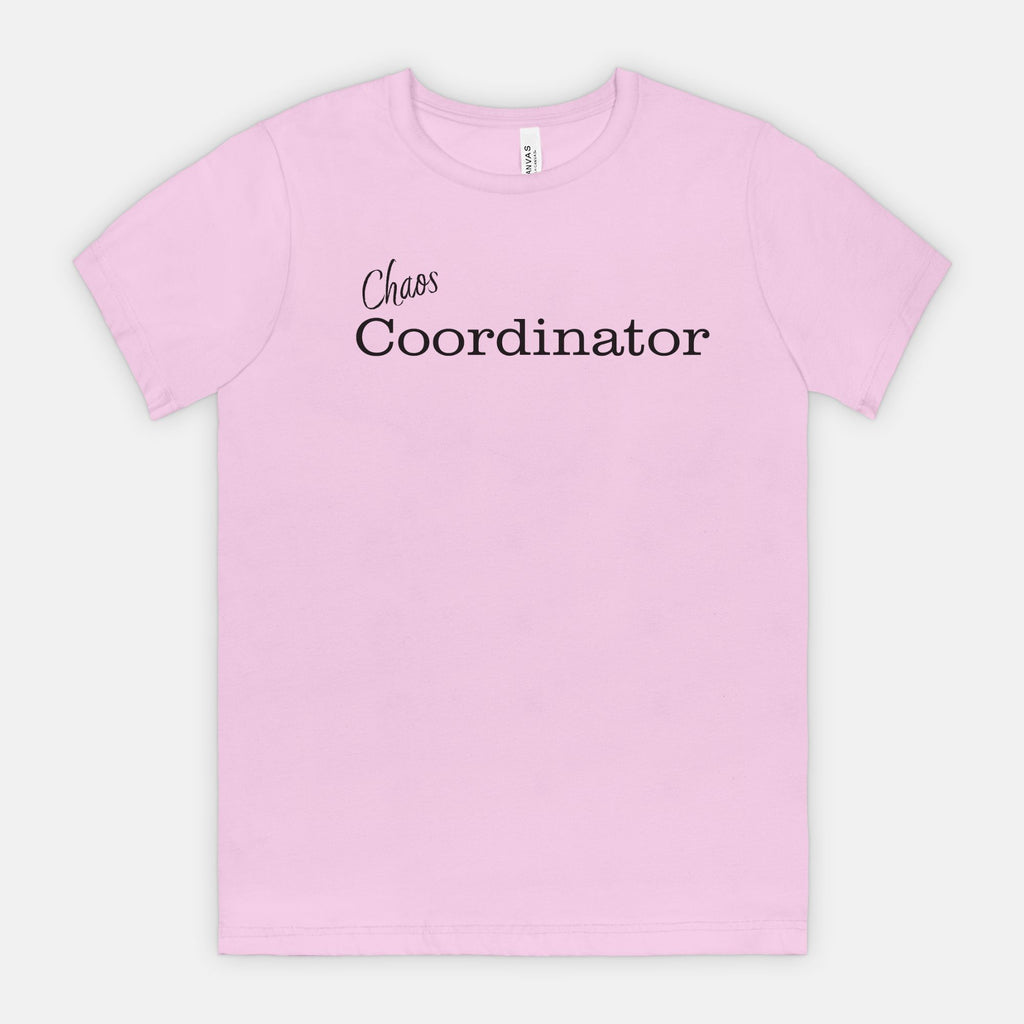 Chaos Coordinator tee - Black text