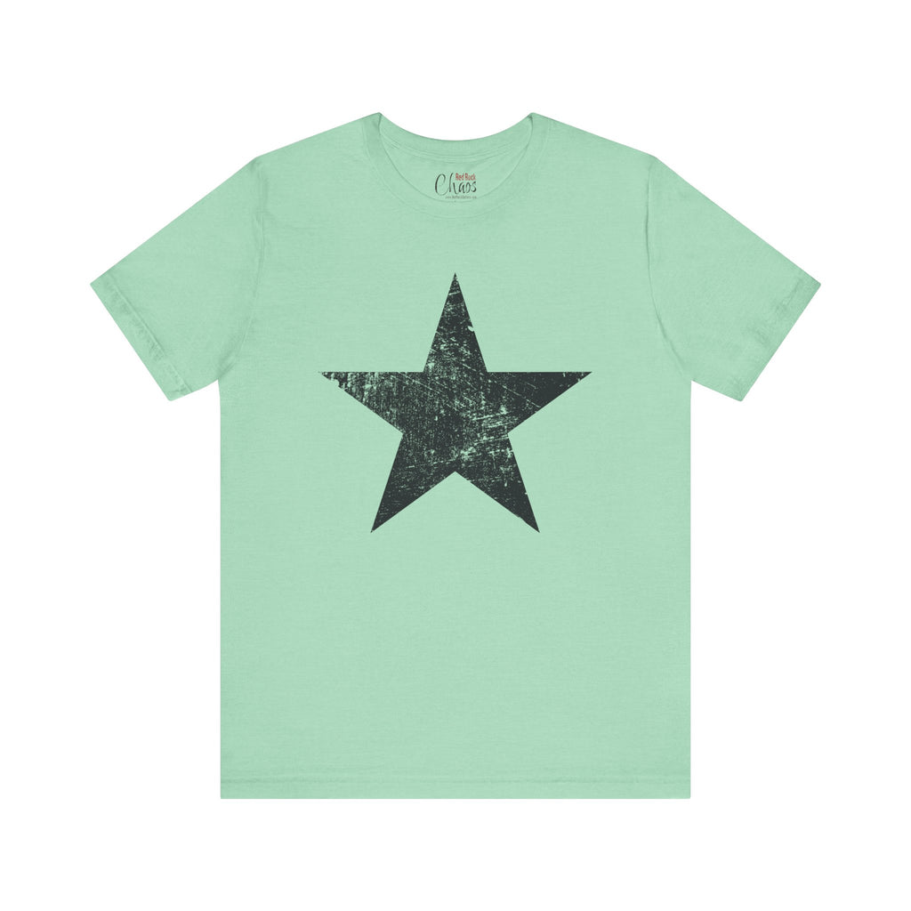 Black Distressed Star