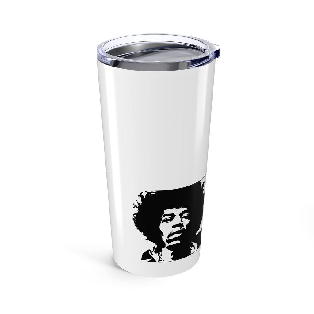 Jimi Hendrix 20oz Tumbler — “Knowledge Speaks, Wisdom Listens” Quote