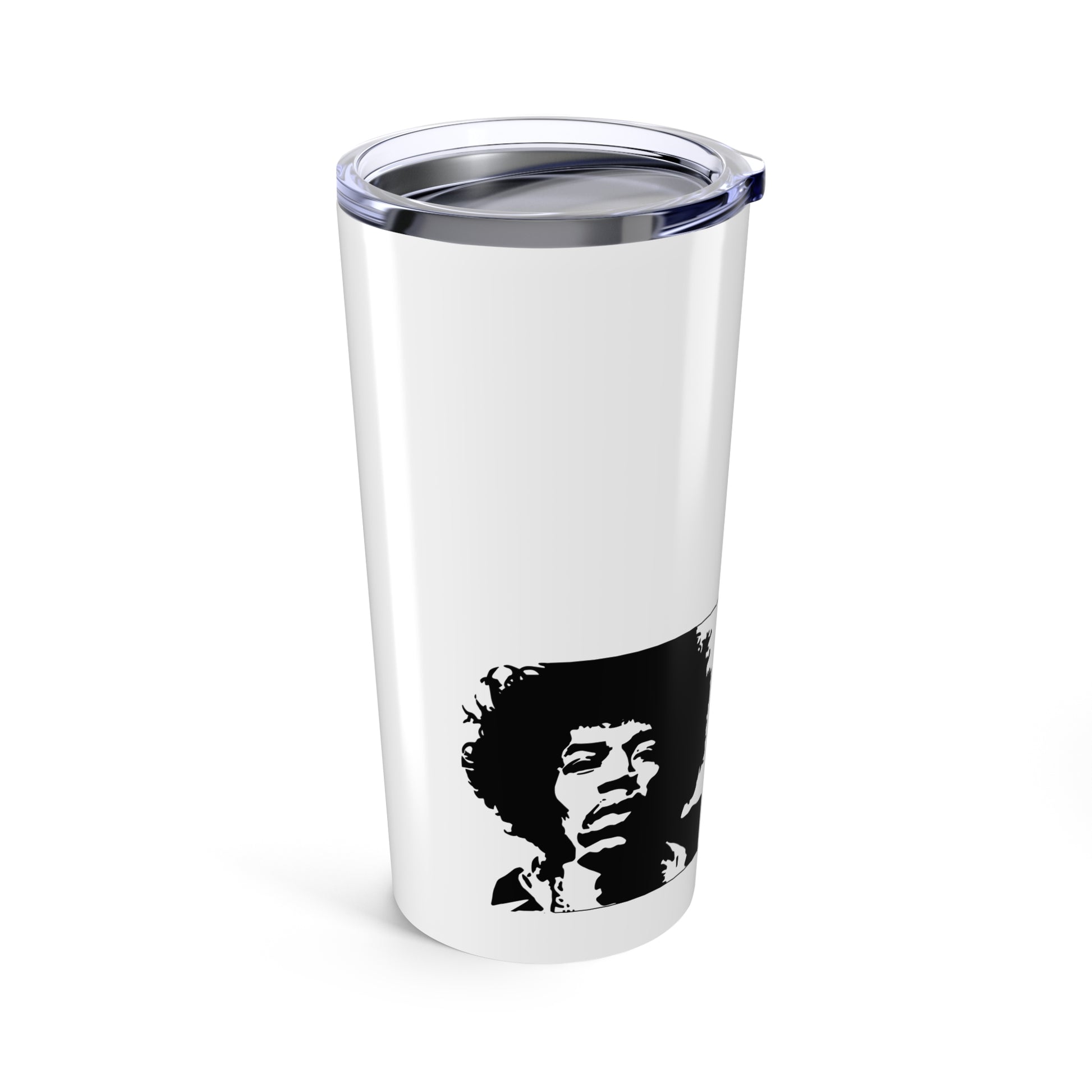 Jimi Hendrix 20oz Tumbler — “Knowledge Speaks, Wisdom Listens” Quote