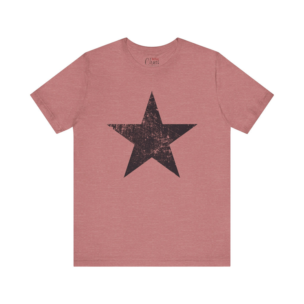 Black Distressed Star