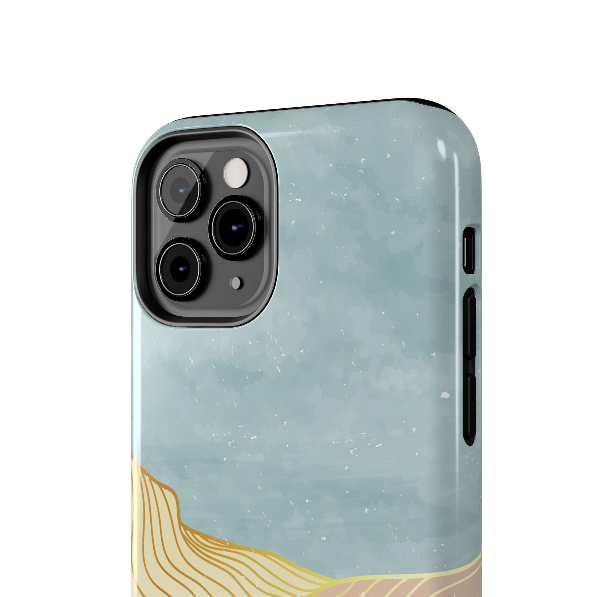 Abstract Mountain Blue Skies scene Phone Case