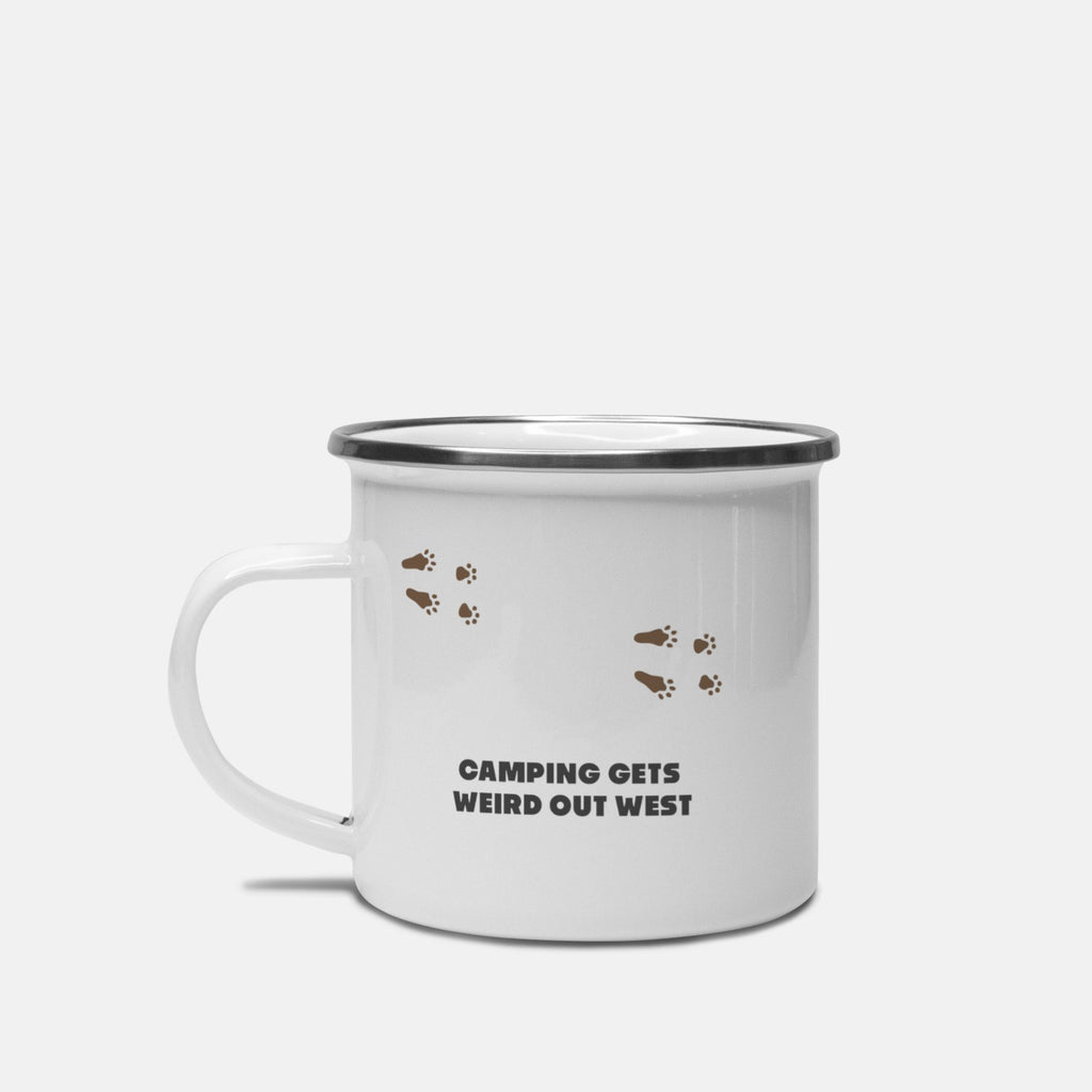 Camping Jackalope Edition Enamel Camp Mug