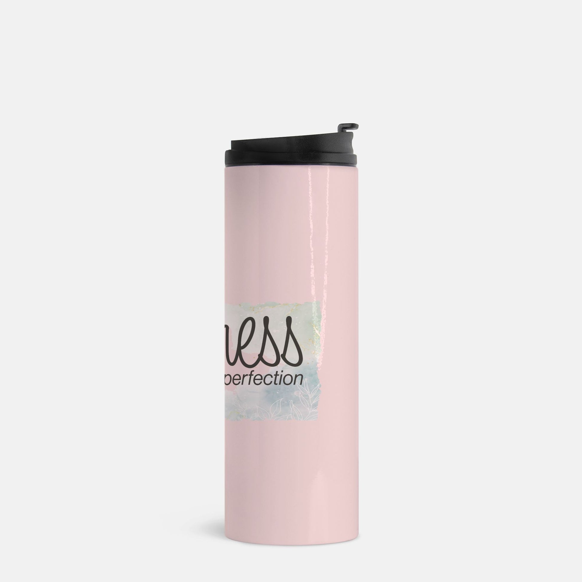 Progress Not Perfection – Floral Motivational Tumbler