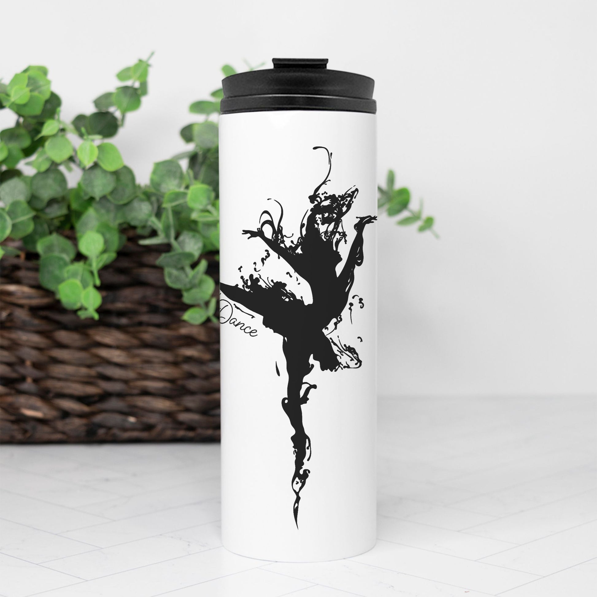 Just Dance Artistic Ballerina Silhouette Tumbler