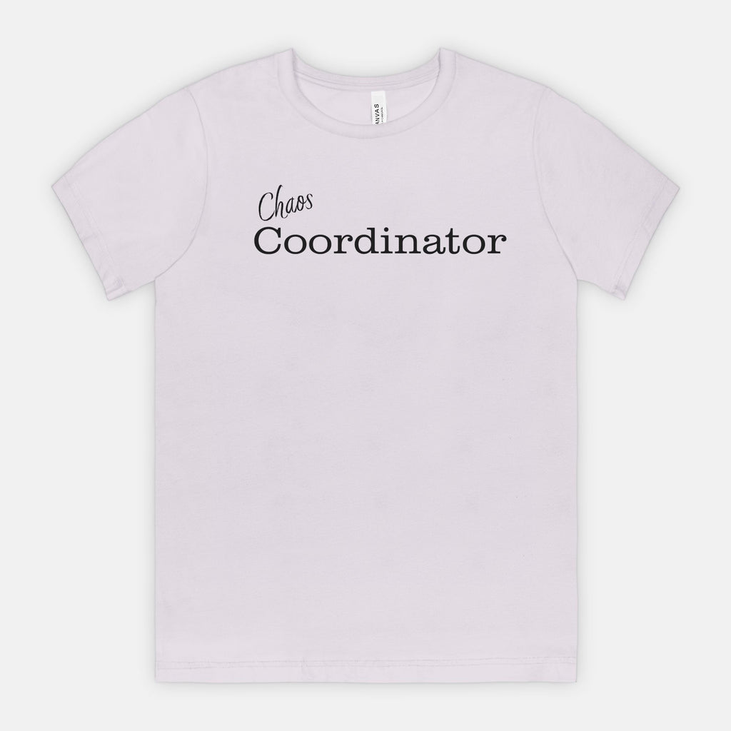 Chaos Coordinator tee - Black text