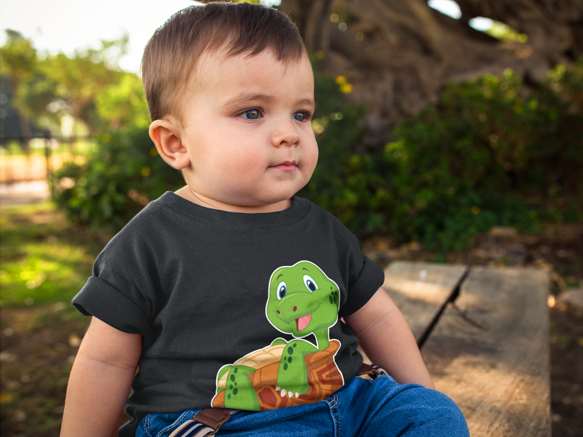Cute Cartoon Turtle Infant Tee