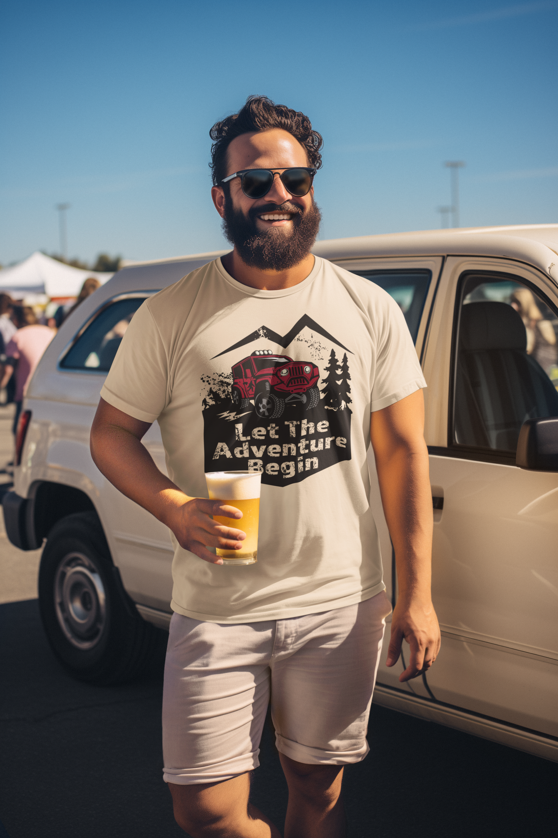 Let the Adventure Begin – Hidden Bigfoot Off-Road Jeep Tee