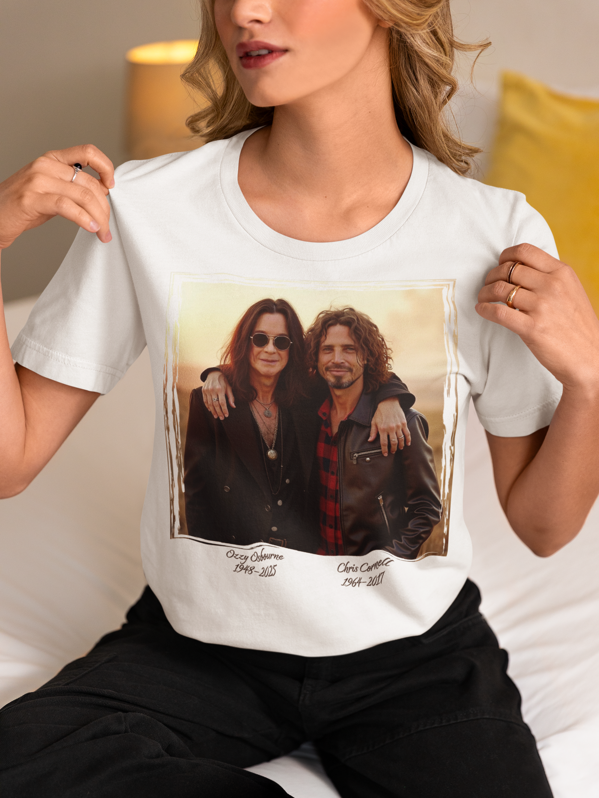 Legends Never Fade – Chris Cornell & Ozzy Osbourne Tribute Tee