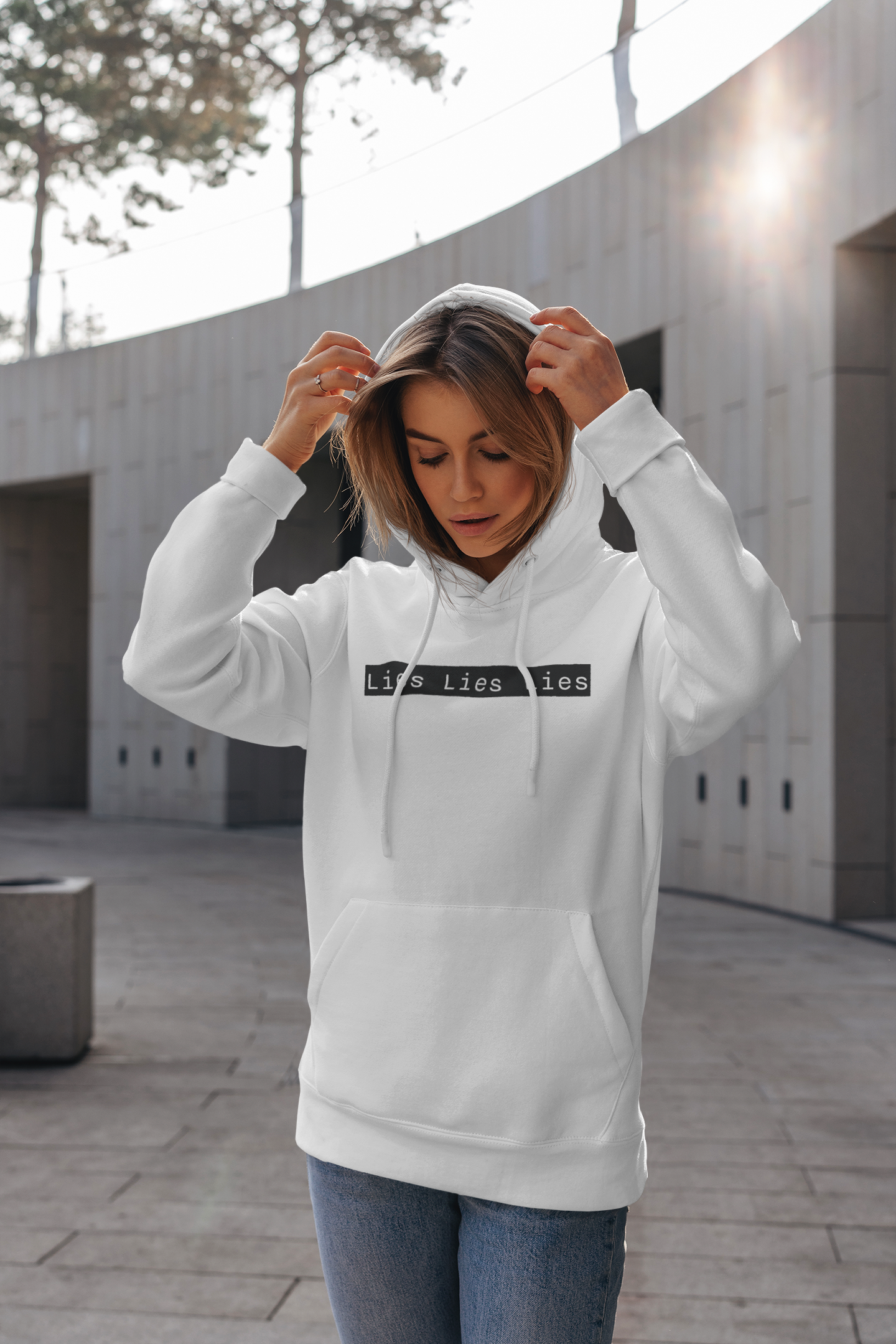 Lies, Lies, Lies | Bold Statement Graphic Hoodie