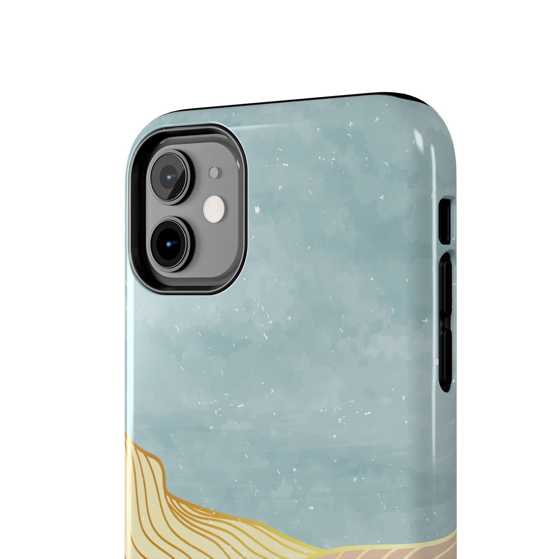 Abstract Mountain Blue Skies scene Phone Case