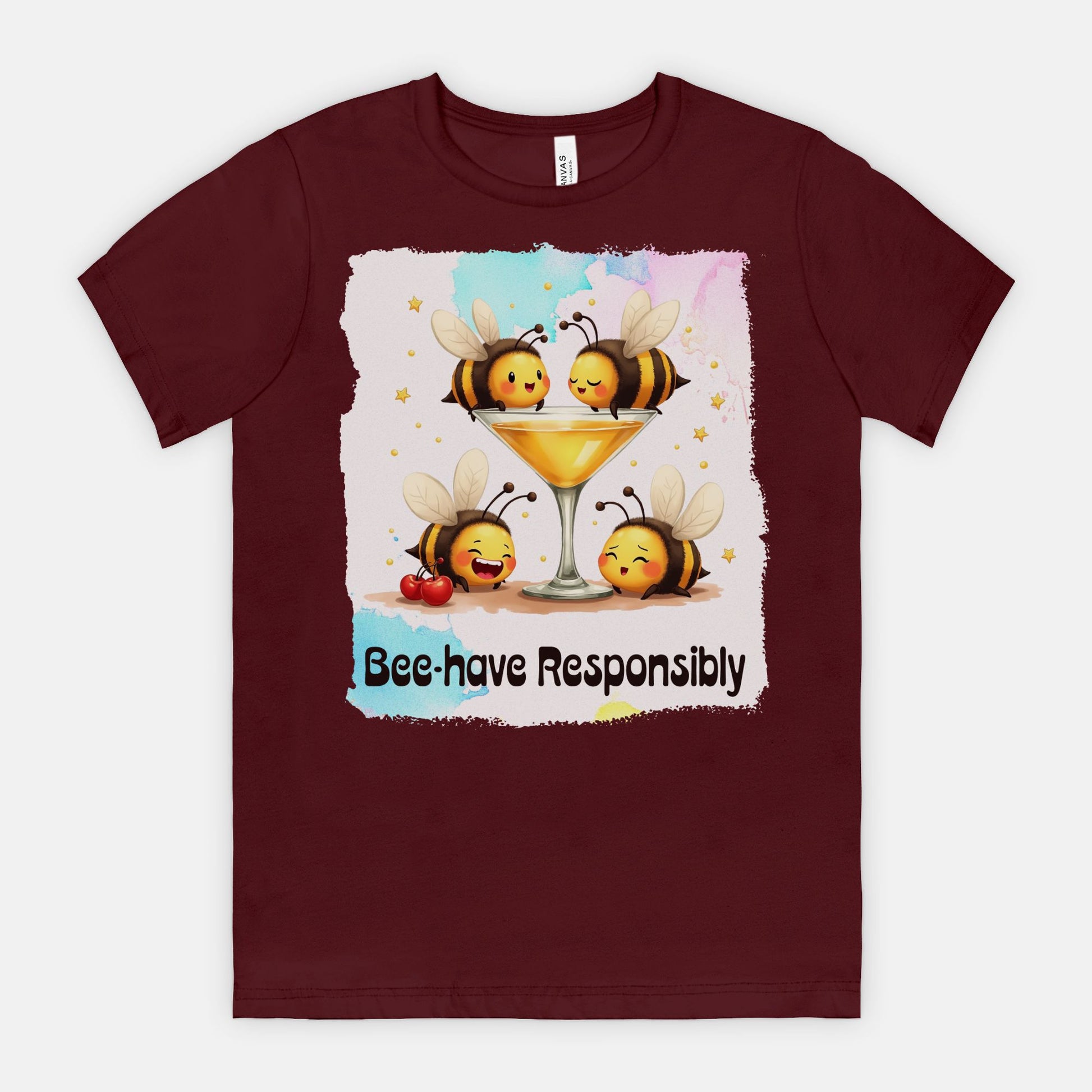 Bee-have Responsibly – Funny Bee Cocktail Shirt