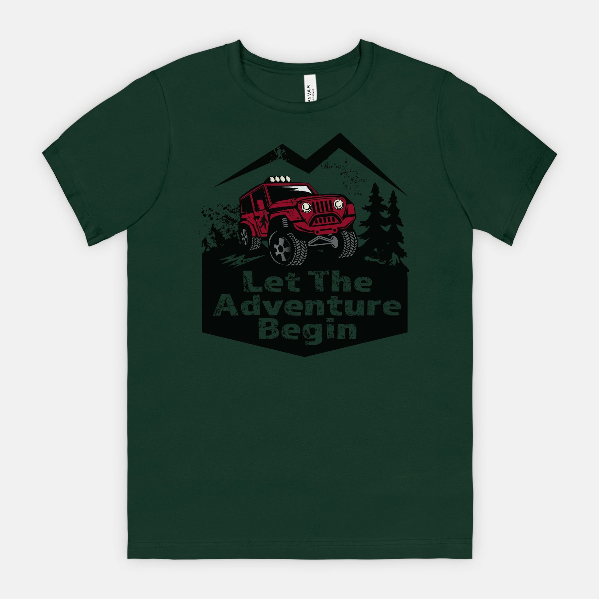Let the Adventure Begin – Hidden Bigfoot Off-Road Jeep Tee