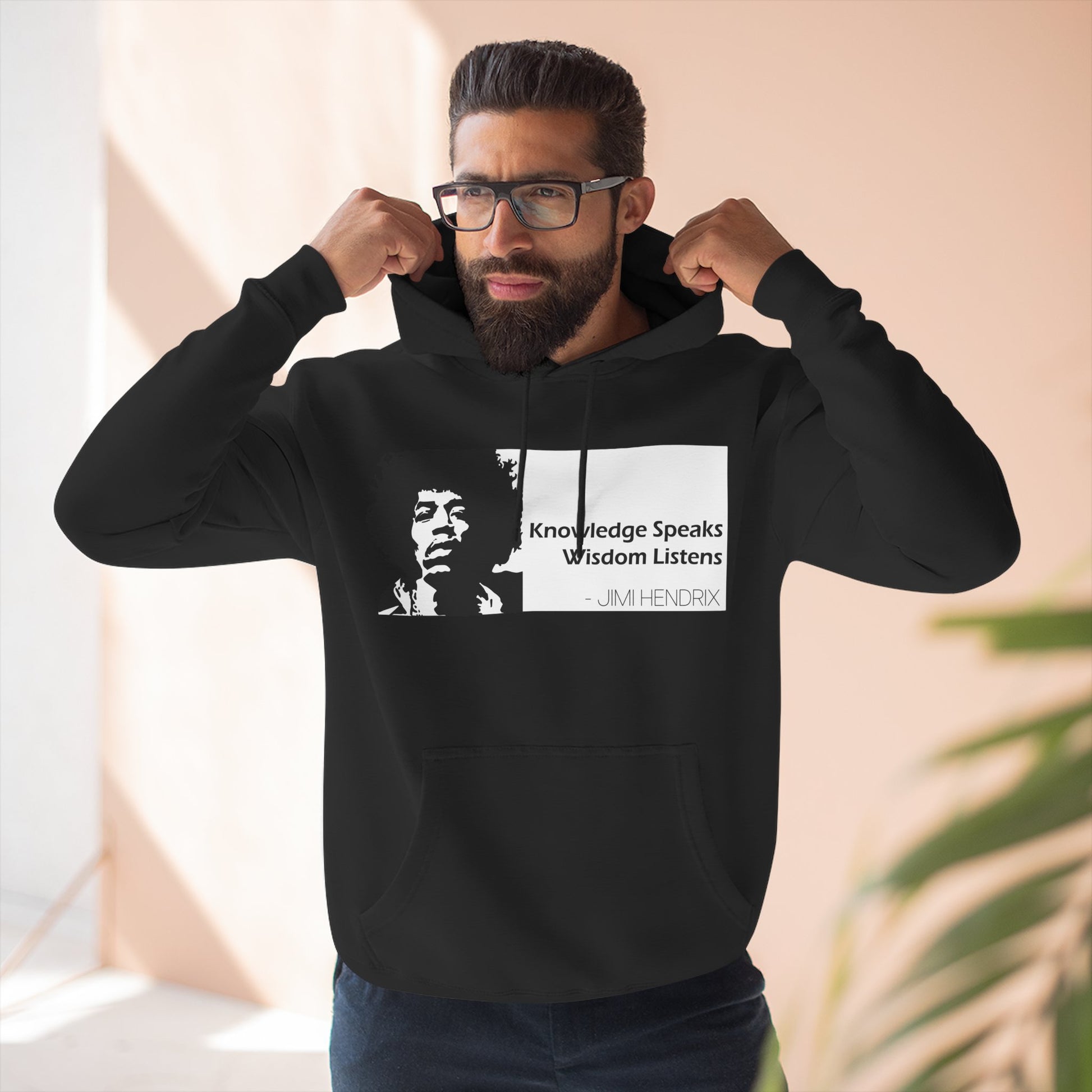 Knowledge Speaks, Wisdom Listens | Jimi Hendrix Quote Hoodie