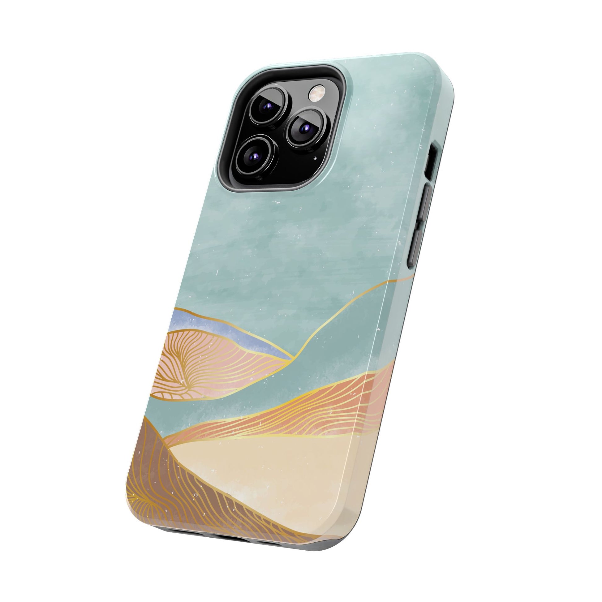 Soft Mist Abstract Mountain Cell Phone Case