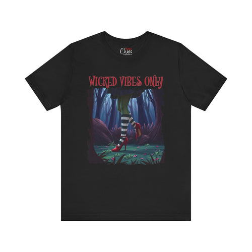 Wicked Vibes Only Distressed Witch
