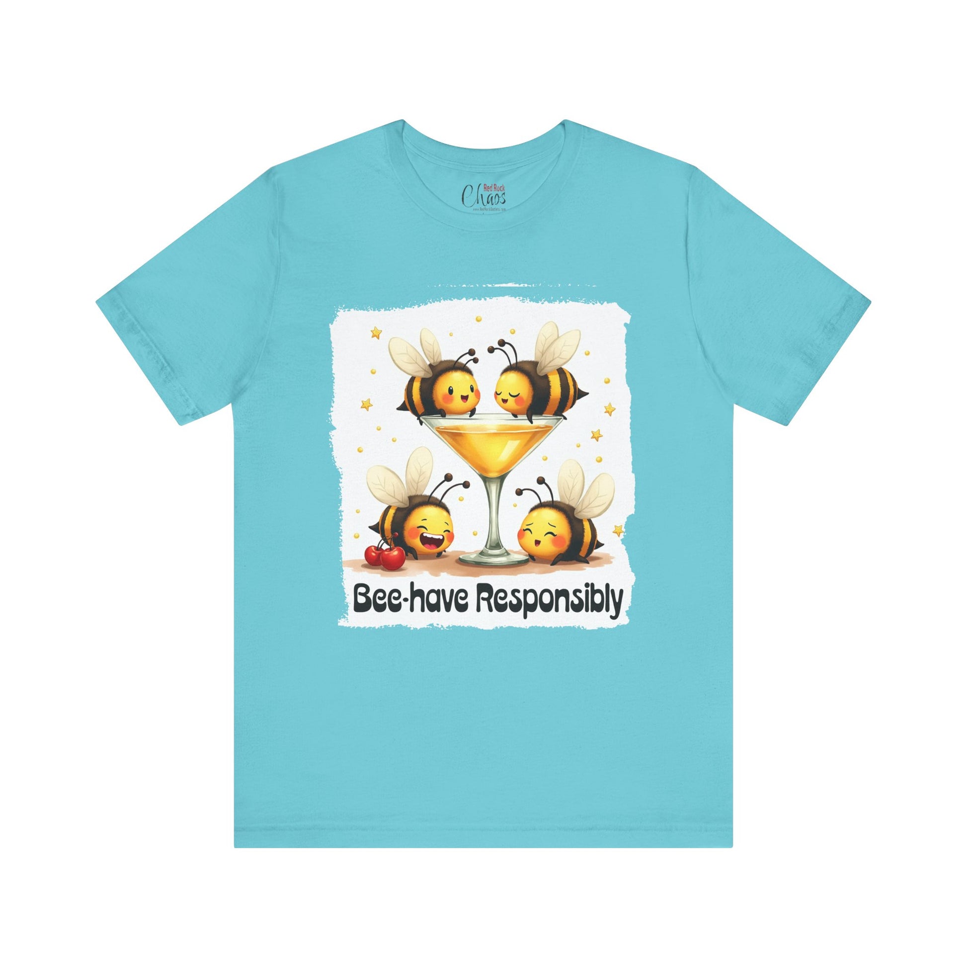 Bee-have Responsibly – Funny Bee Cocktail Shirt