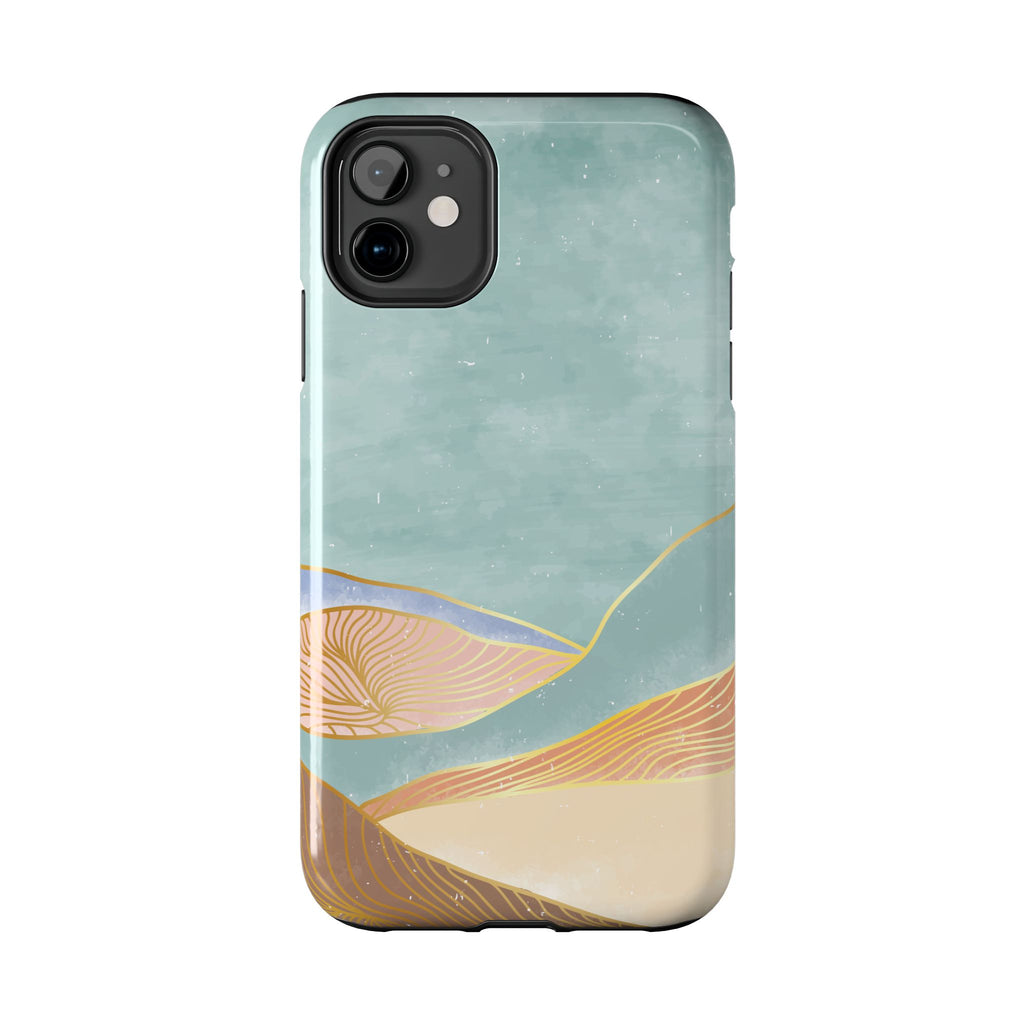 Soft Mist Abstract Mountain Cell Phone Case