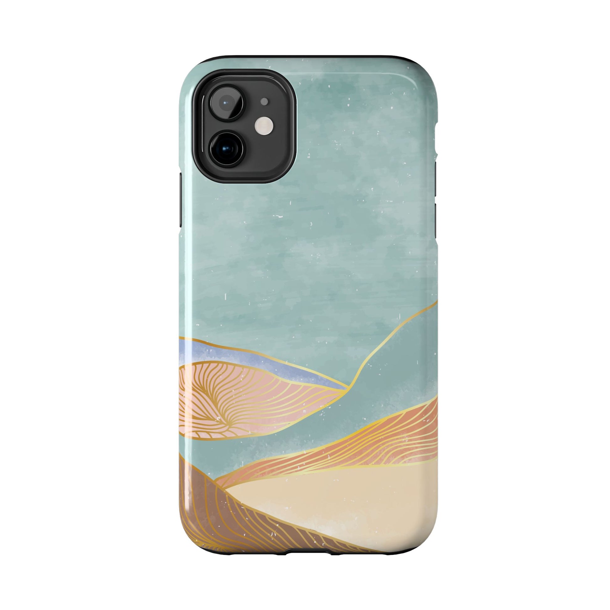 Soft Mist Abstract Mountain Cell Phone Case