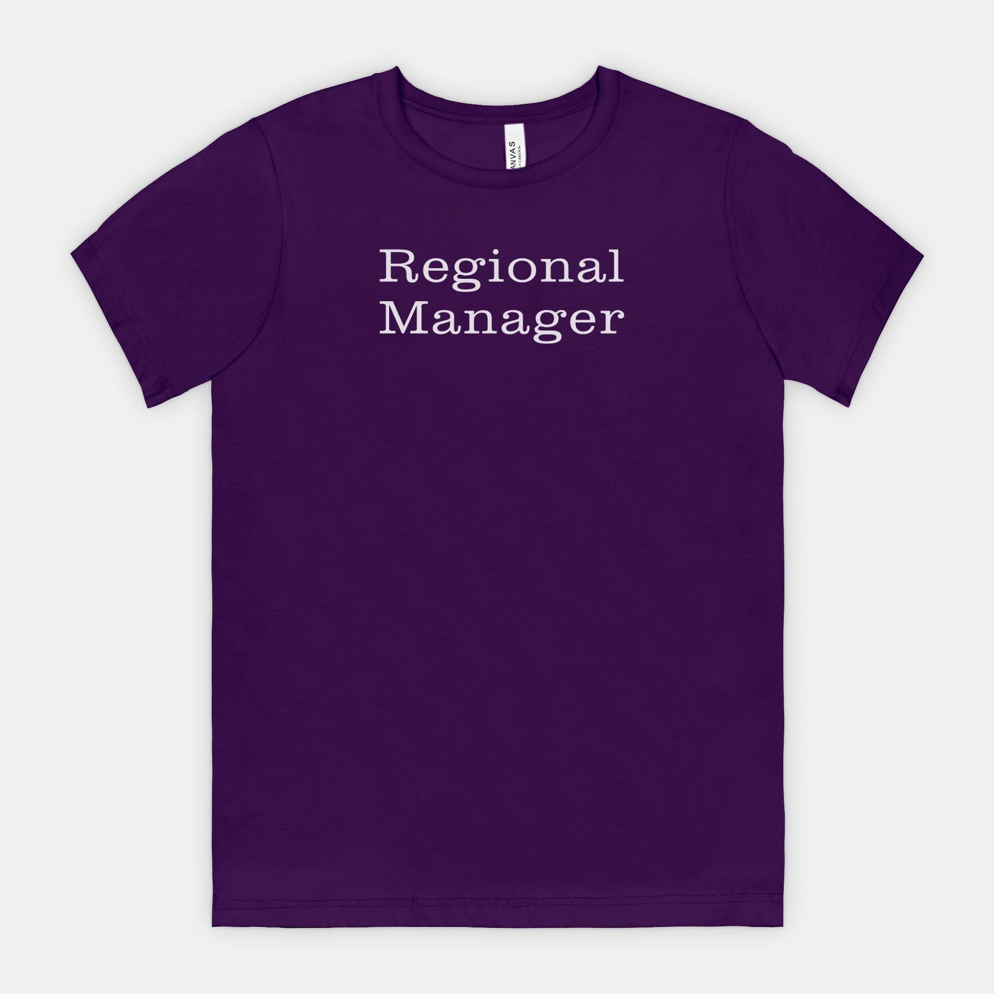 Regional Manager Tee - white text