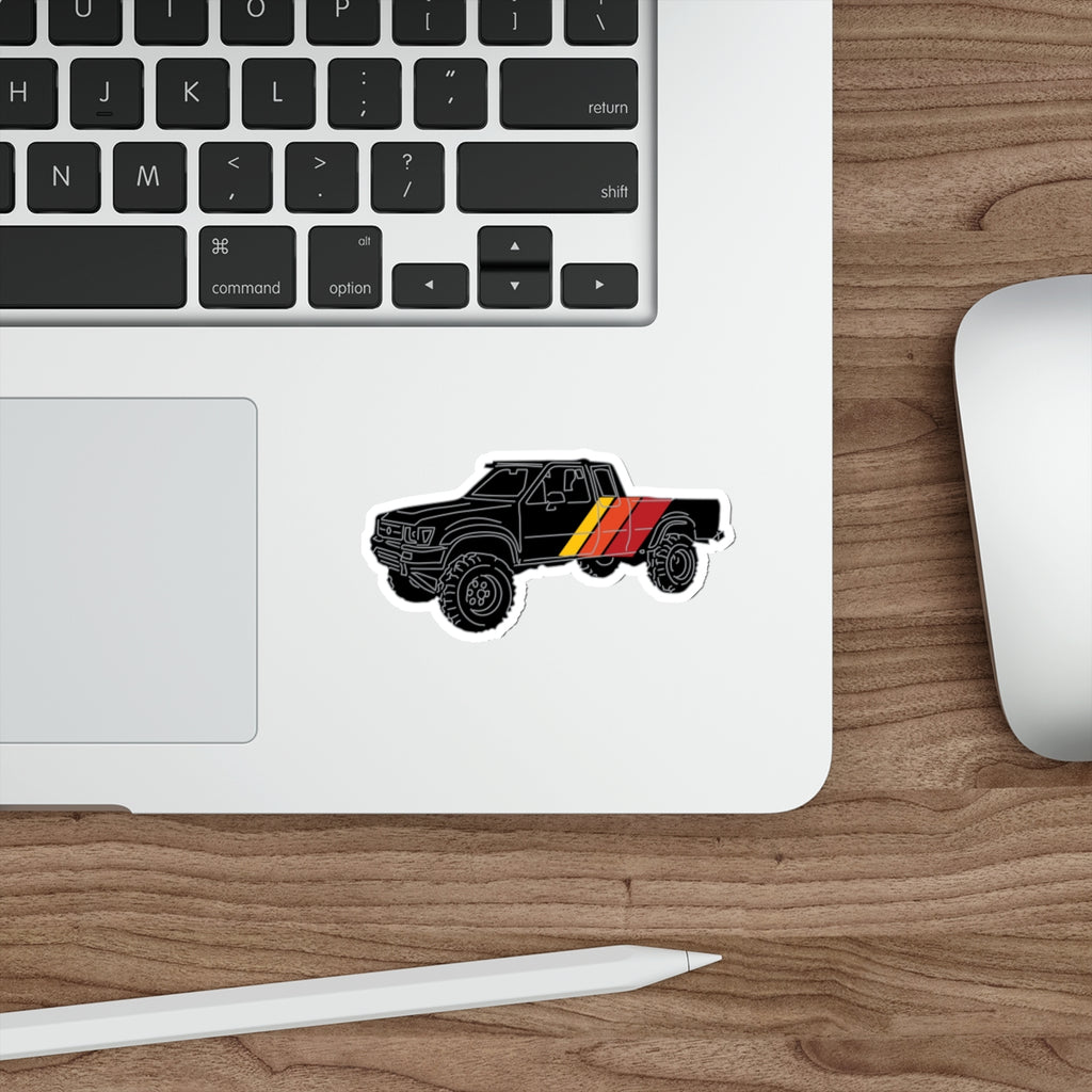 Retro Black Toyota Truck Die-Cut Stickers