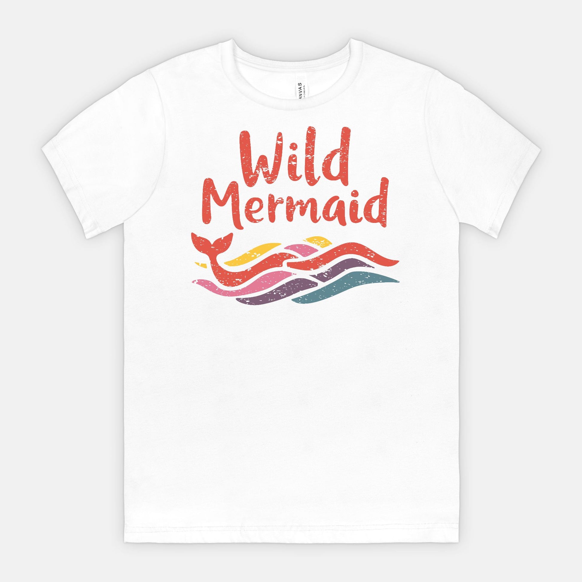 Wild Mermaid - Colorful Retro Ocean Vibes Tee