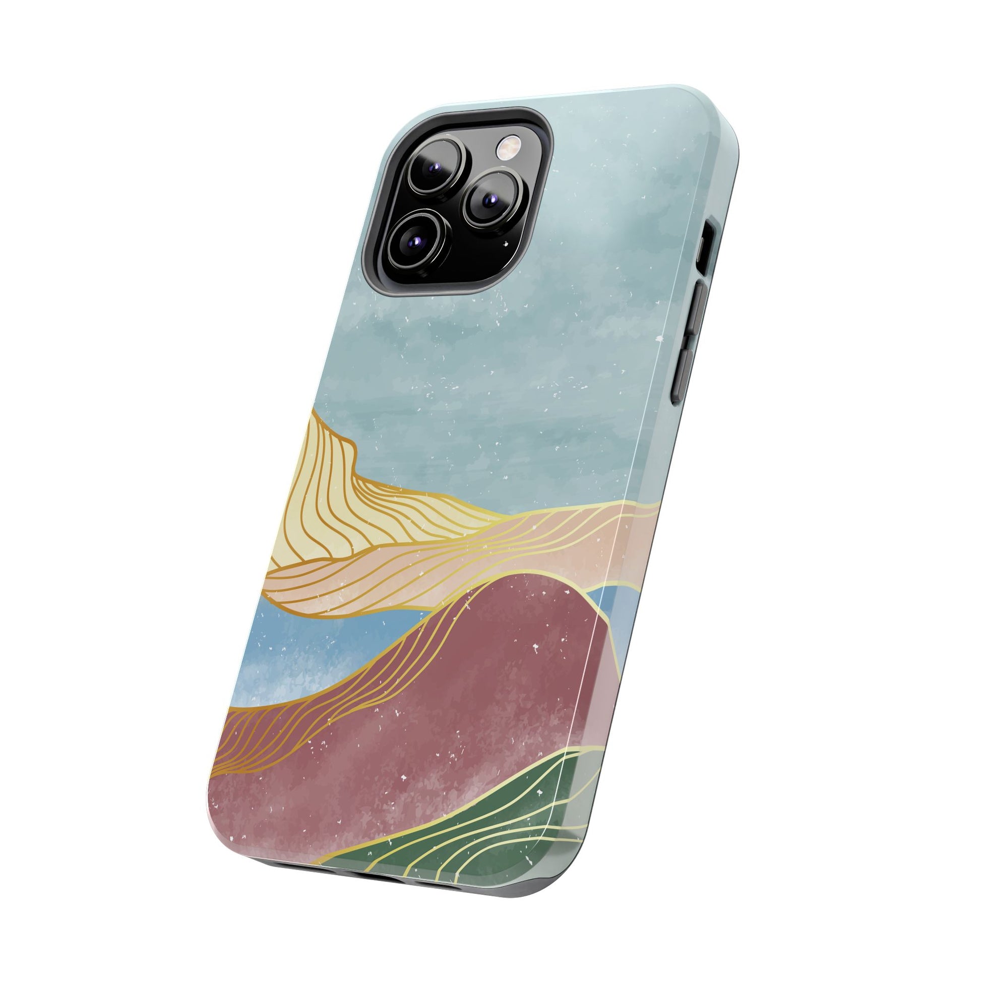 Abstract Mountain Blue Skies scene Phone Case