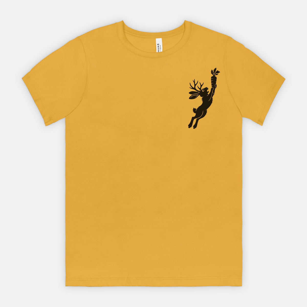 Jackalope and Carrot Small Chest Graphic T-Shirt