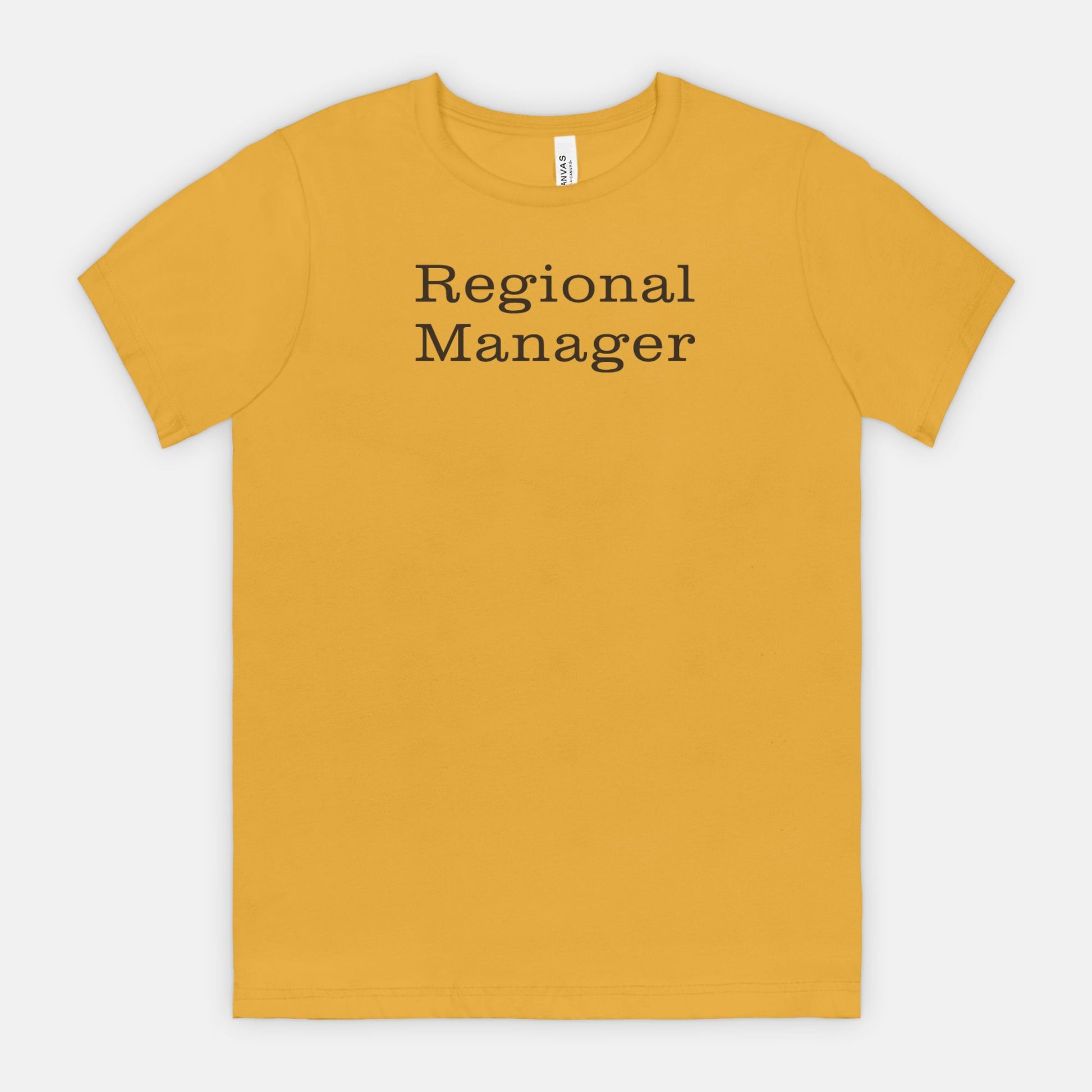 Regional Manager Tee - Black text
