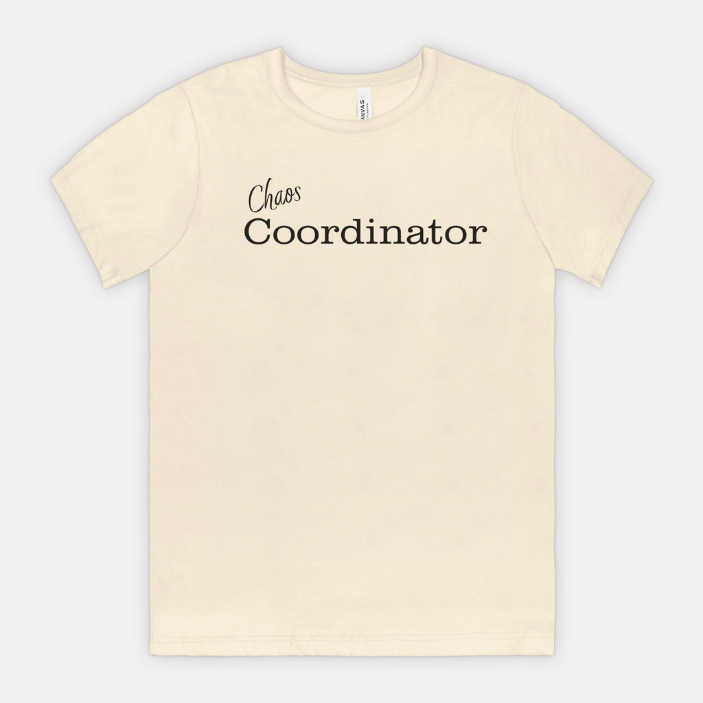 Chaos Coordinator tee - Black text