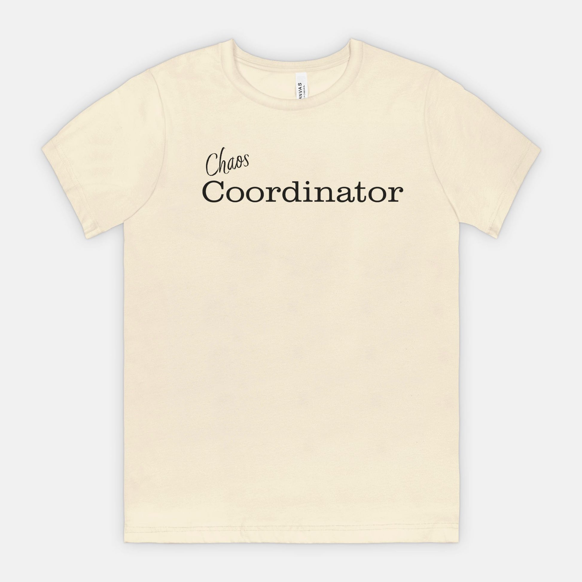 Chaos Coordinator tee - Black text