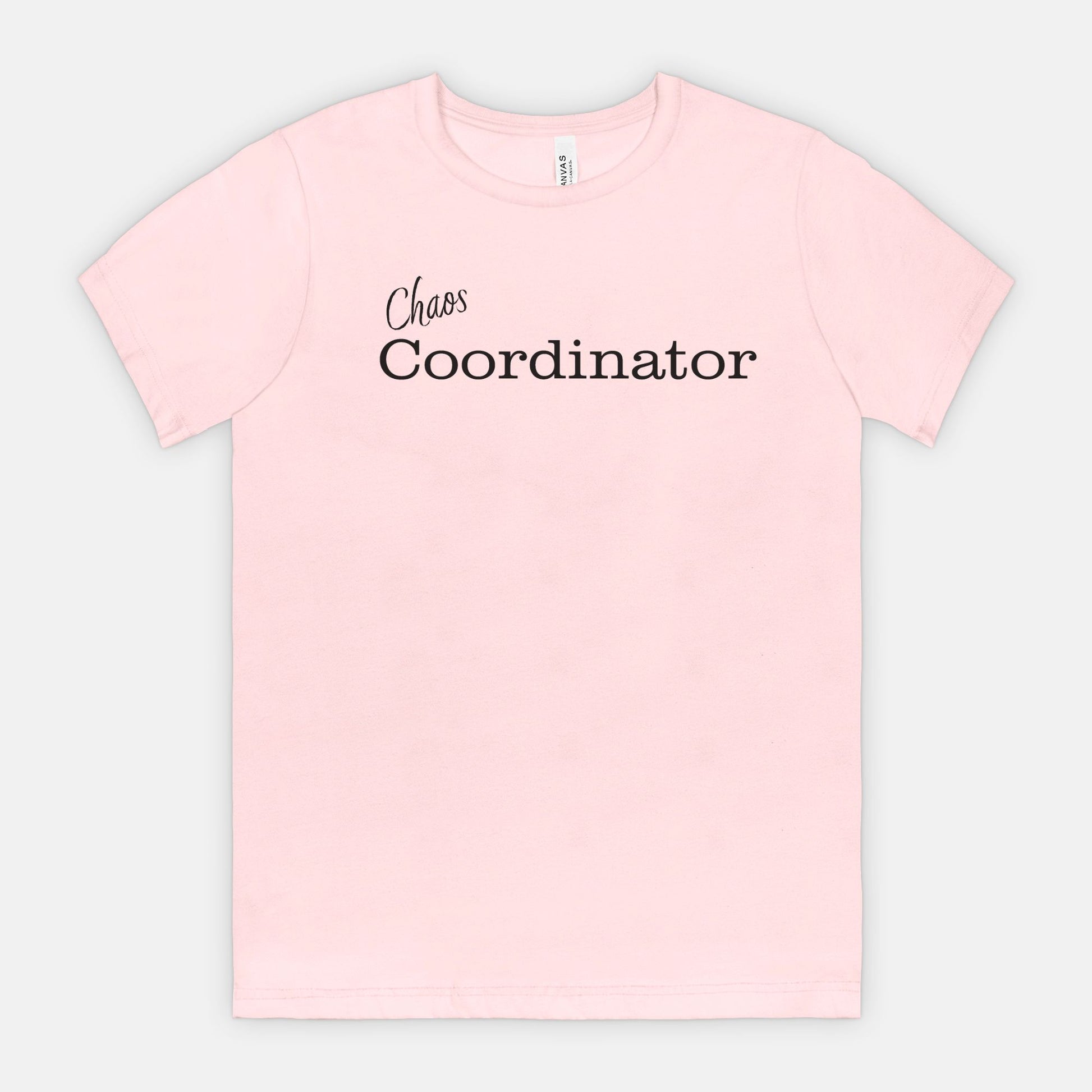 Chaos Coordinator tee - Black text