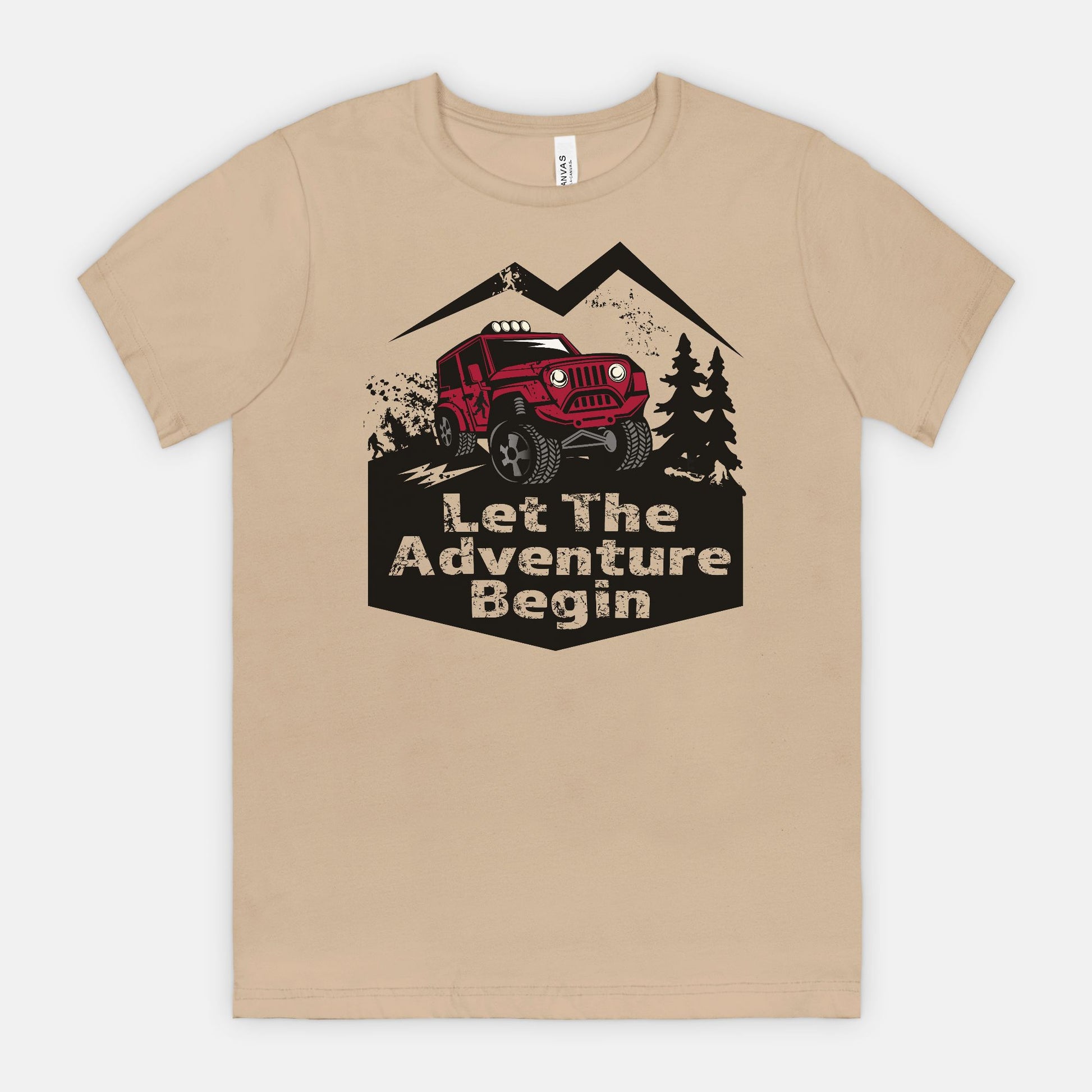 Let the Adventure Begin – Hidden Bigfoot Off-Road Jeep Tee