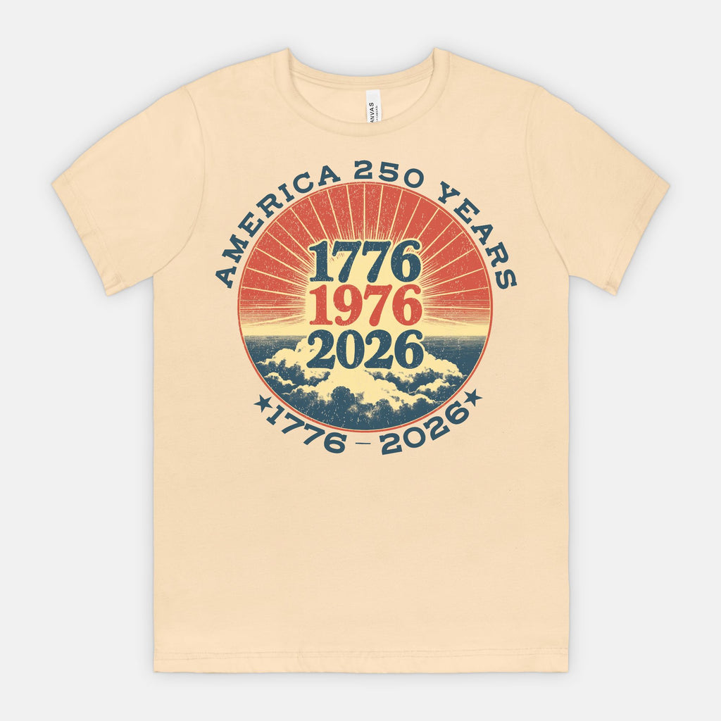 America 250 Years Shirt 1776 1976 2026 Patriotic Vintage T-Shirt USA Anniversary Chaos Collection