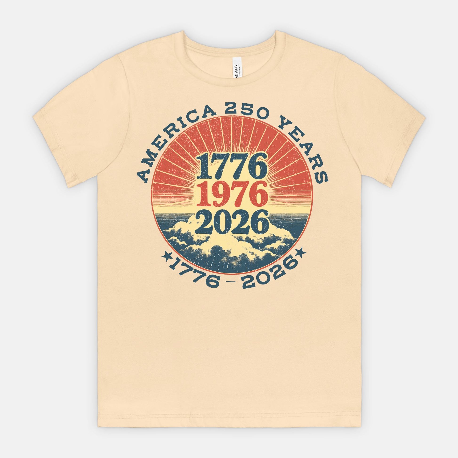 America 250 Years Shirt 1776 1976 2026 Patriotic Vintage T-Shirt USA Anniversary Chaos Collection